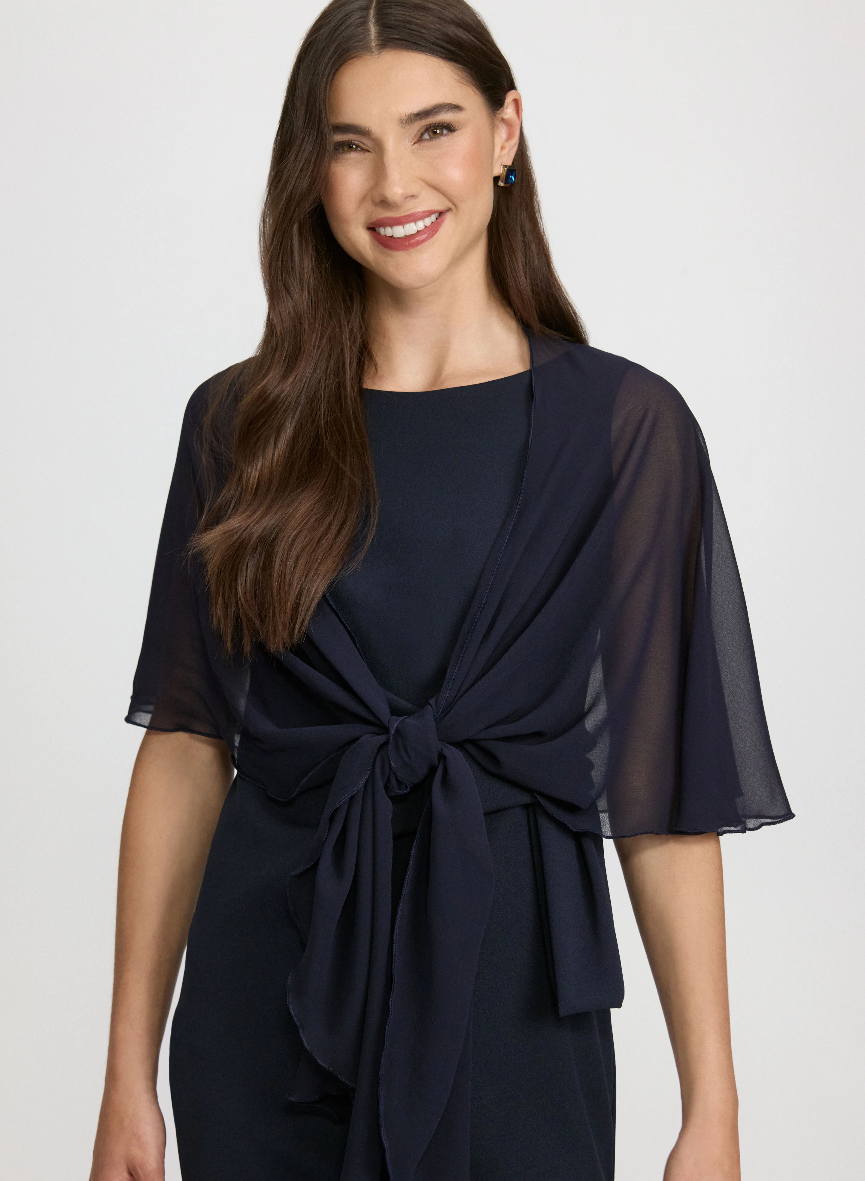 Sheer Chiffon Shawl