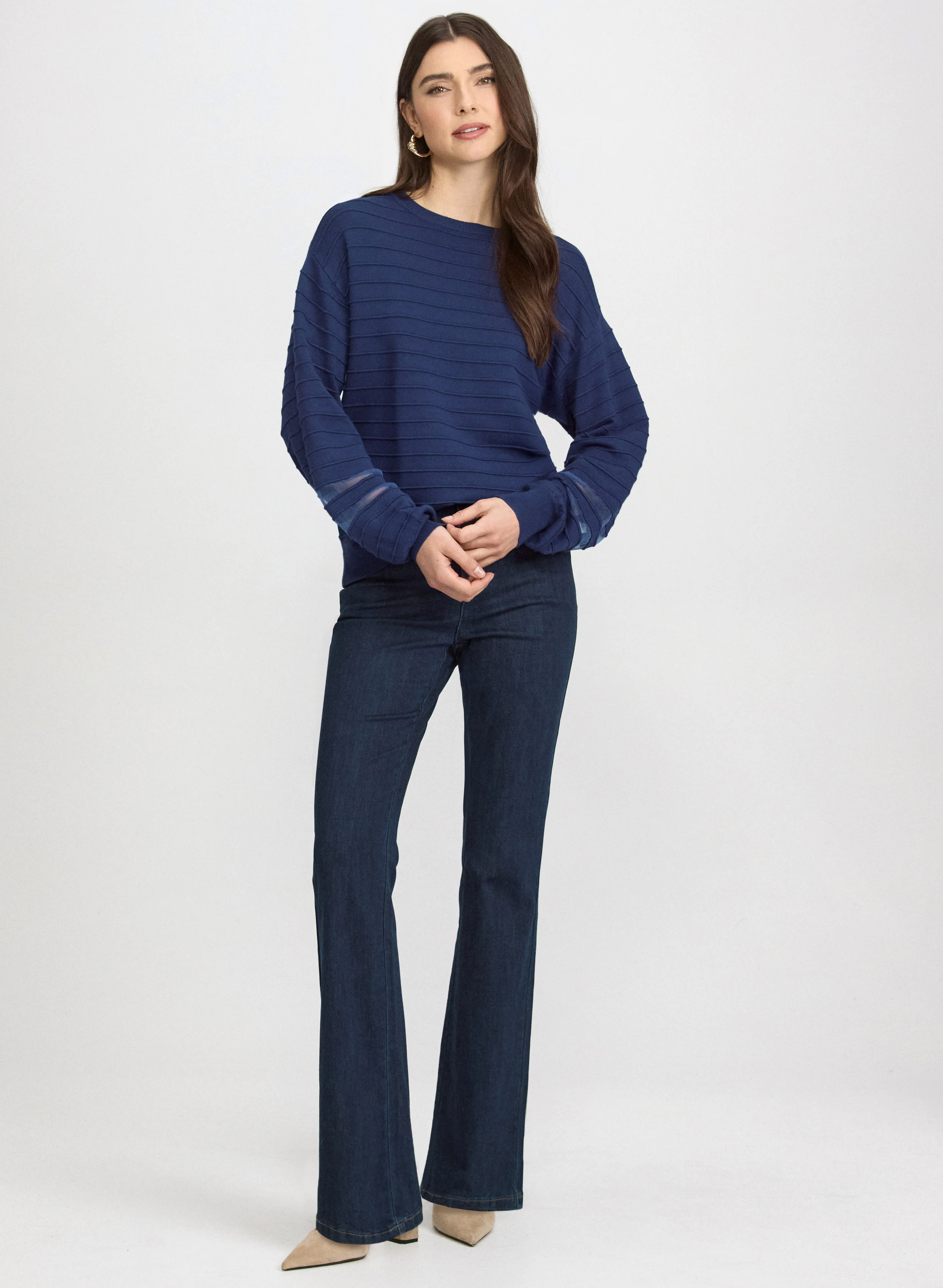 Sheer Detail Pullover - Image 3