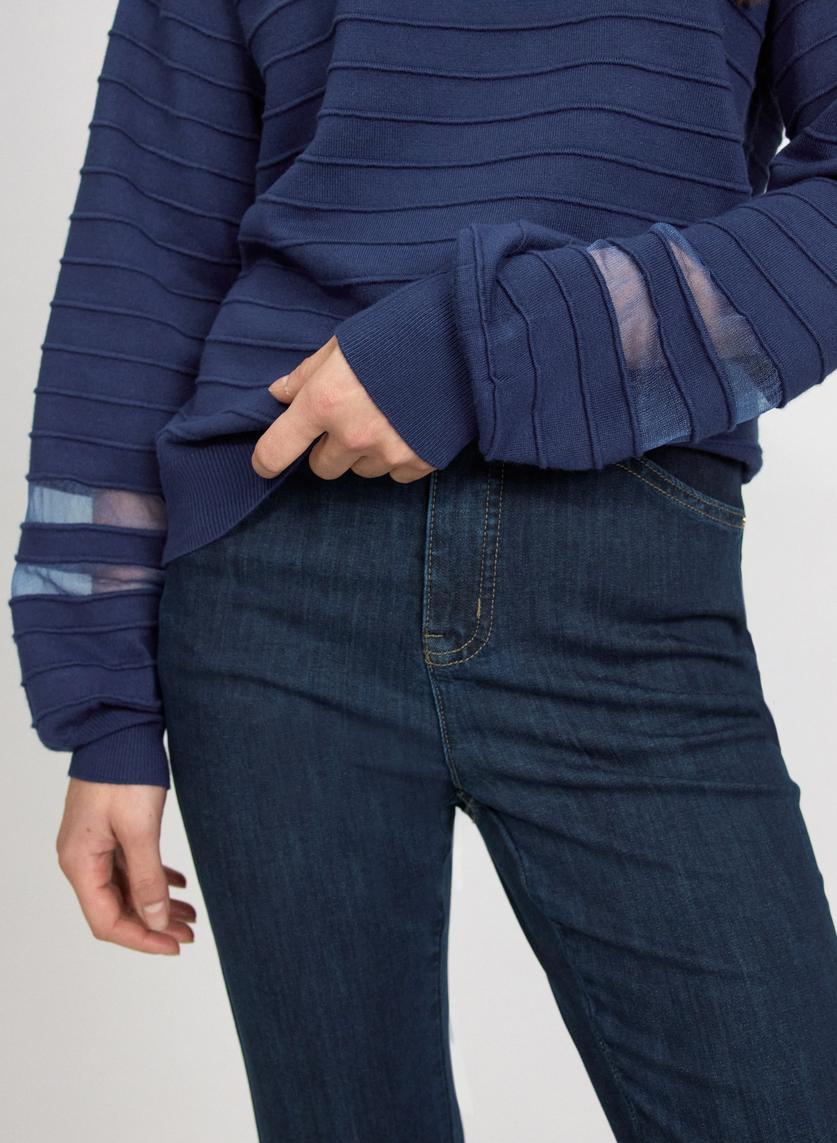 Sheer Detail Pullover - Image 5