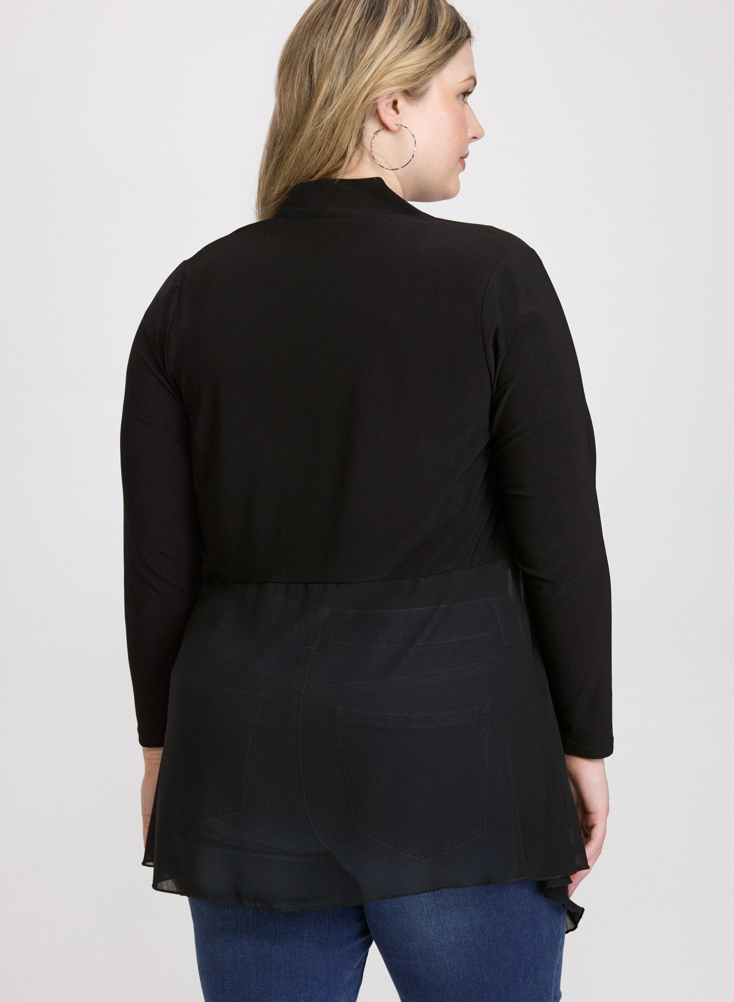 Sheer Open-Front Cover-Up - Image 4