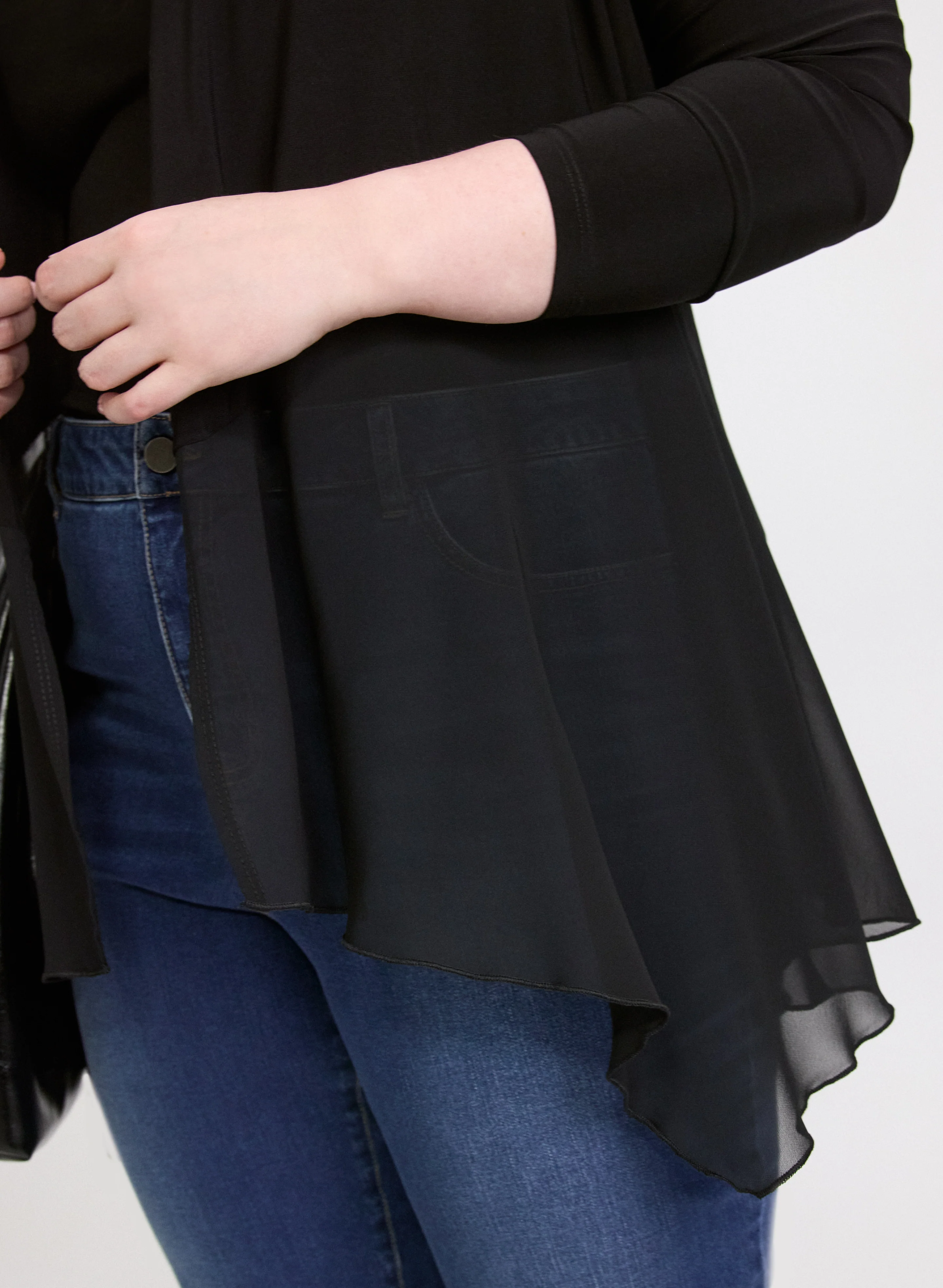 Sheer Open-Front Cover-Up - Image 5