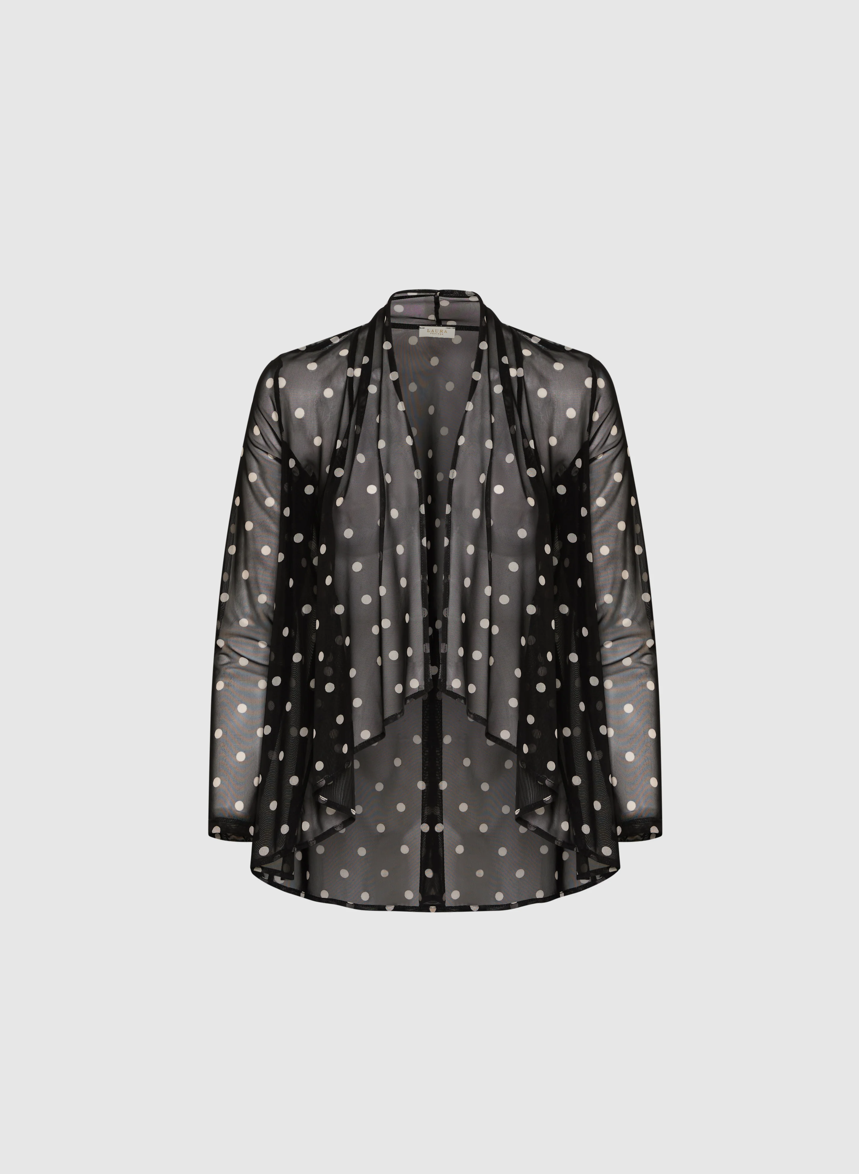 Sheer Polka Dot Cardigan - Image 6