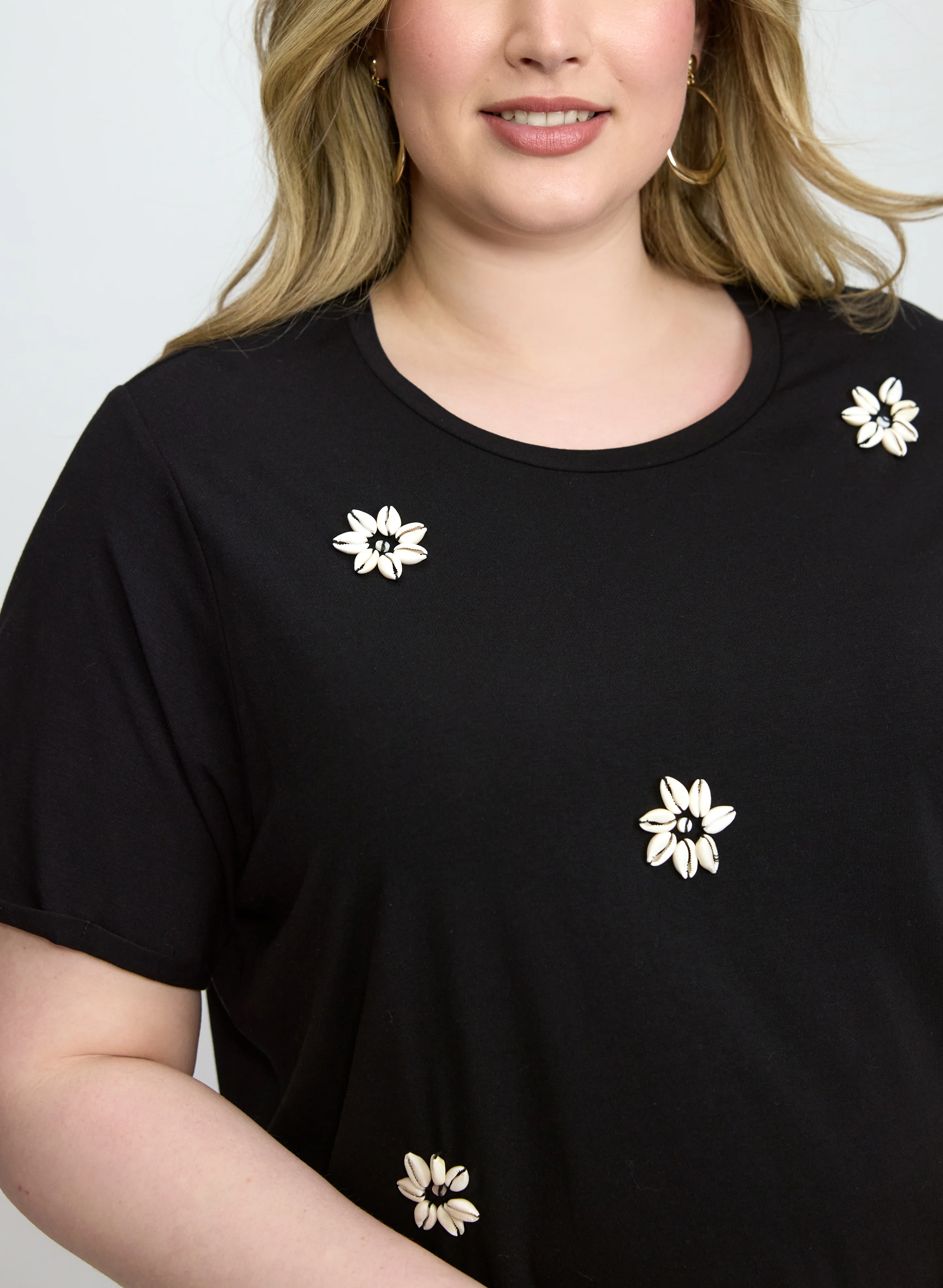 Shell Embellished T-Shirt - Image 2