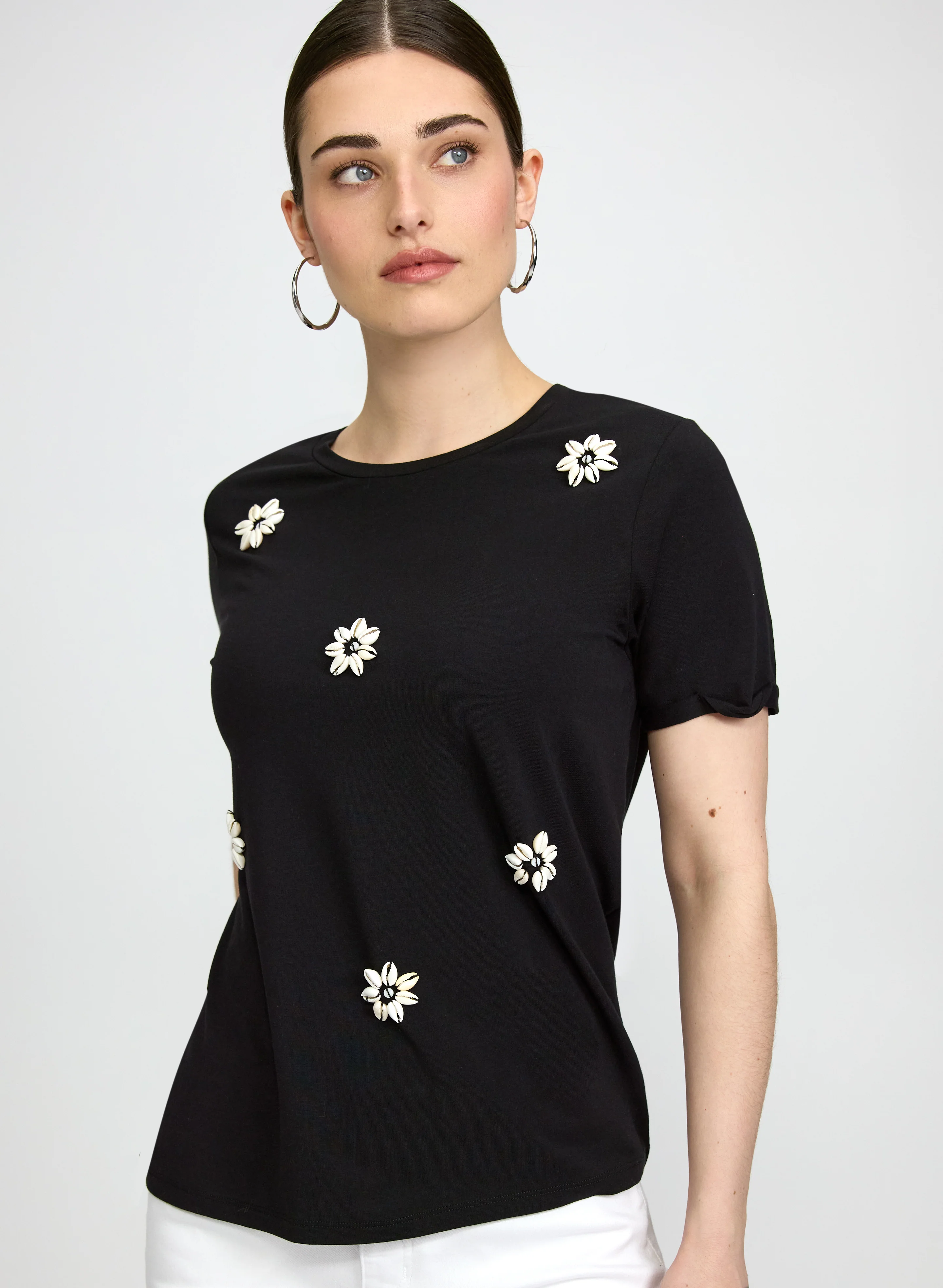 Shell Embellished T-Shirt - Image 4