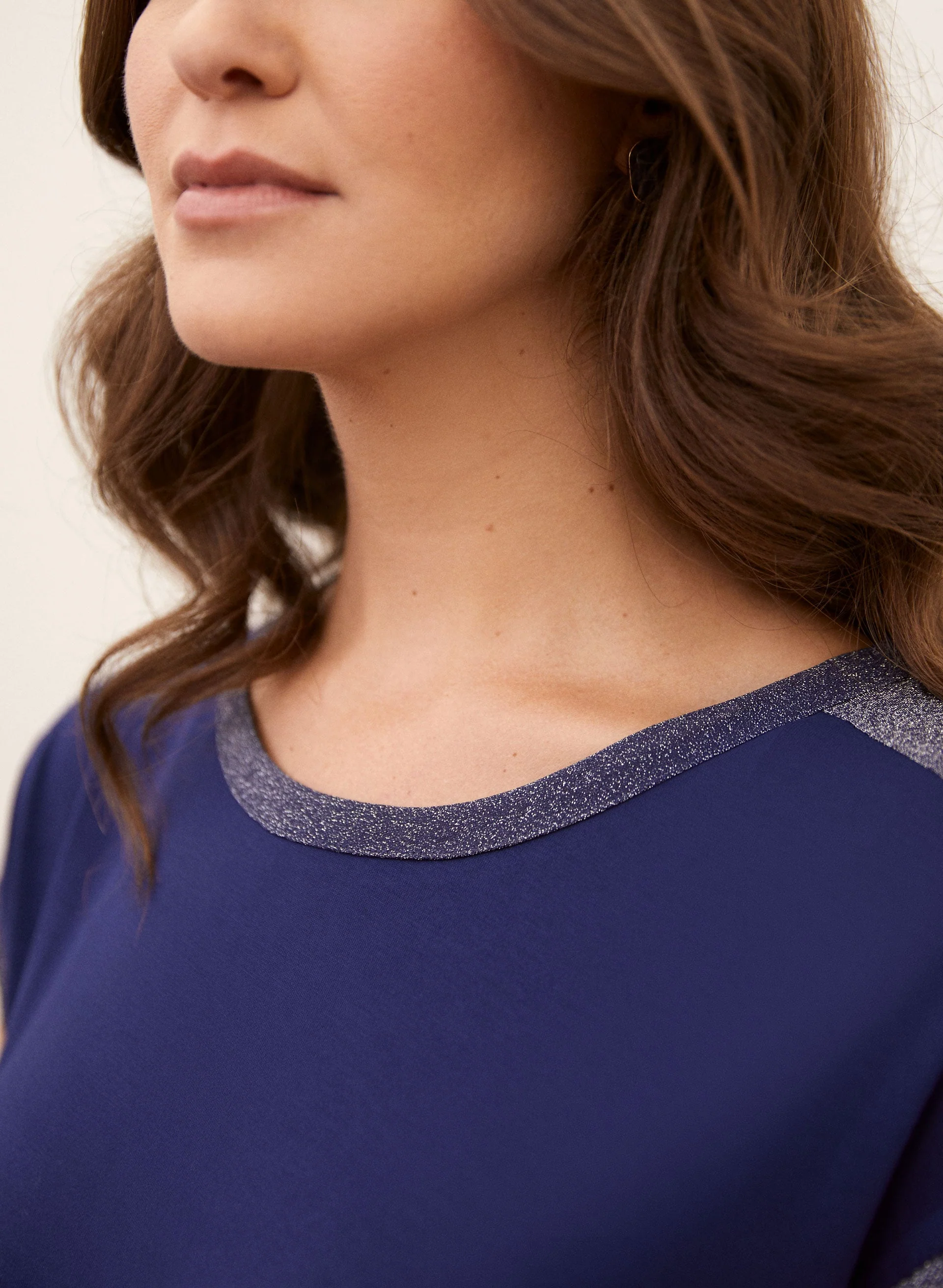Shimmer Detail Tee - Image 2