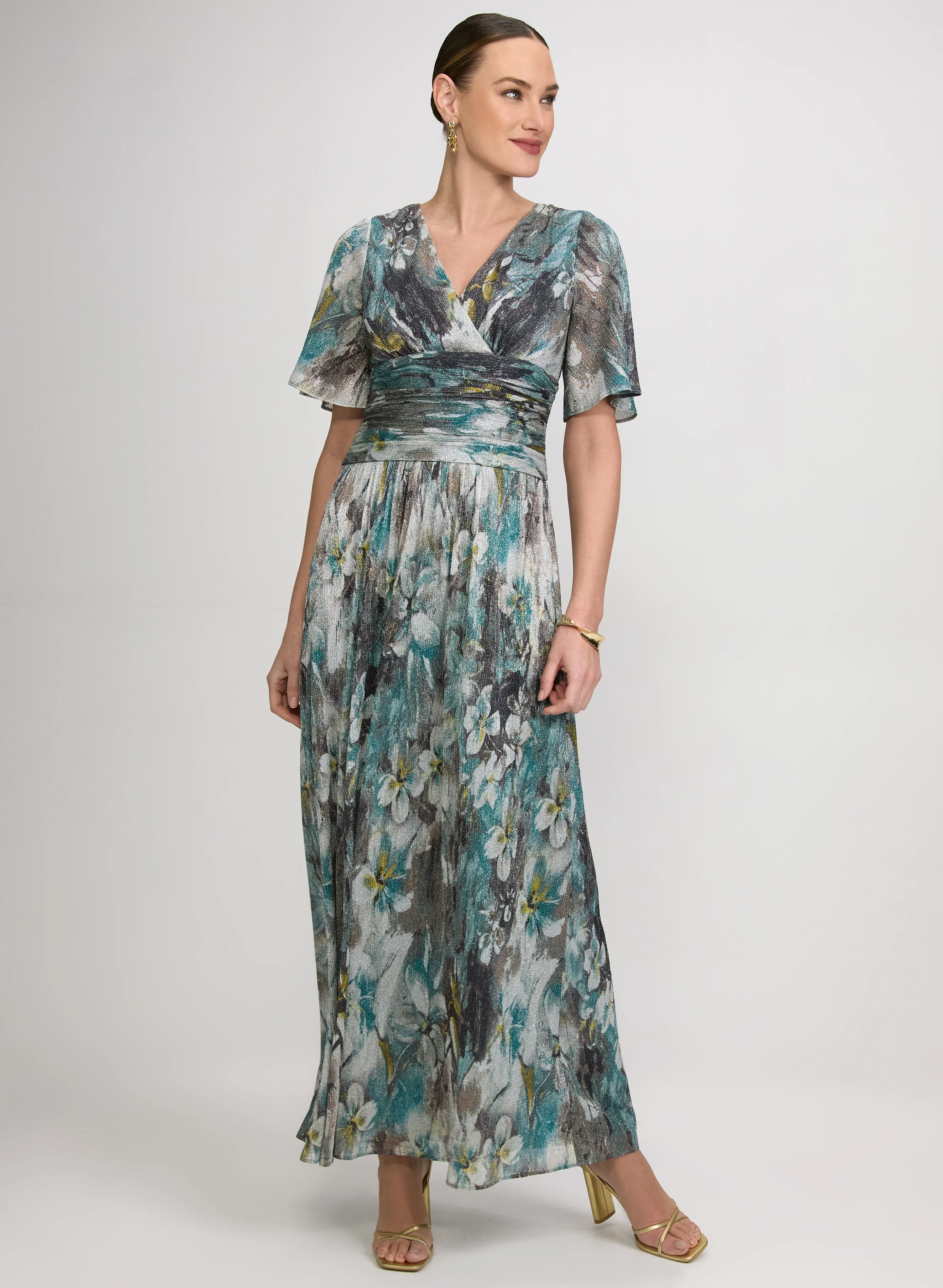 Shimmering Floral Dress