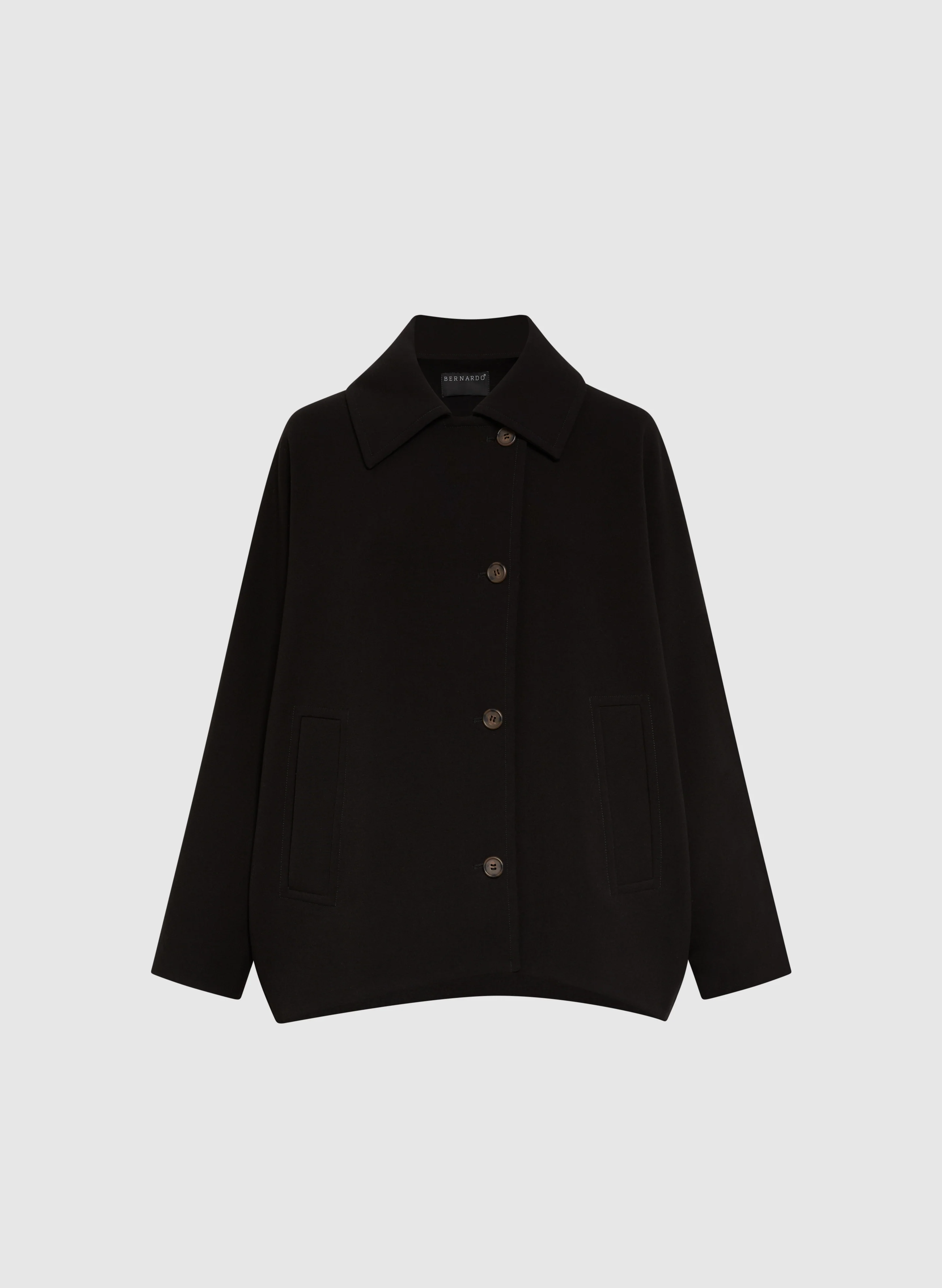 Short Button-Up Coat - Image 5