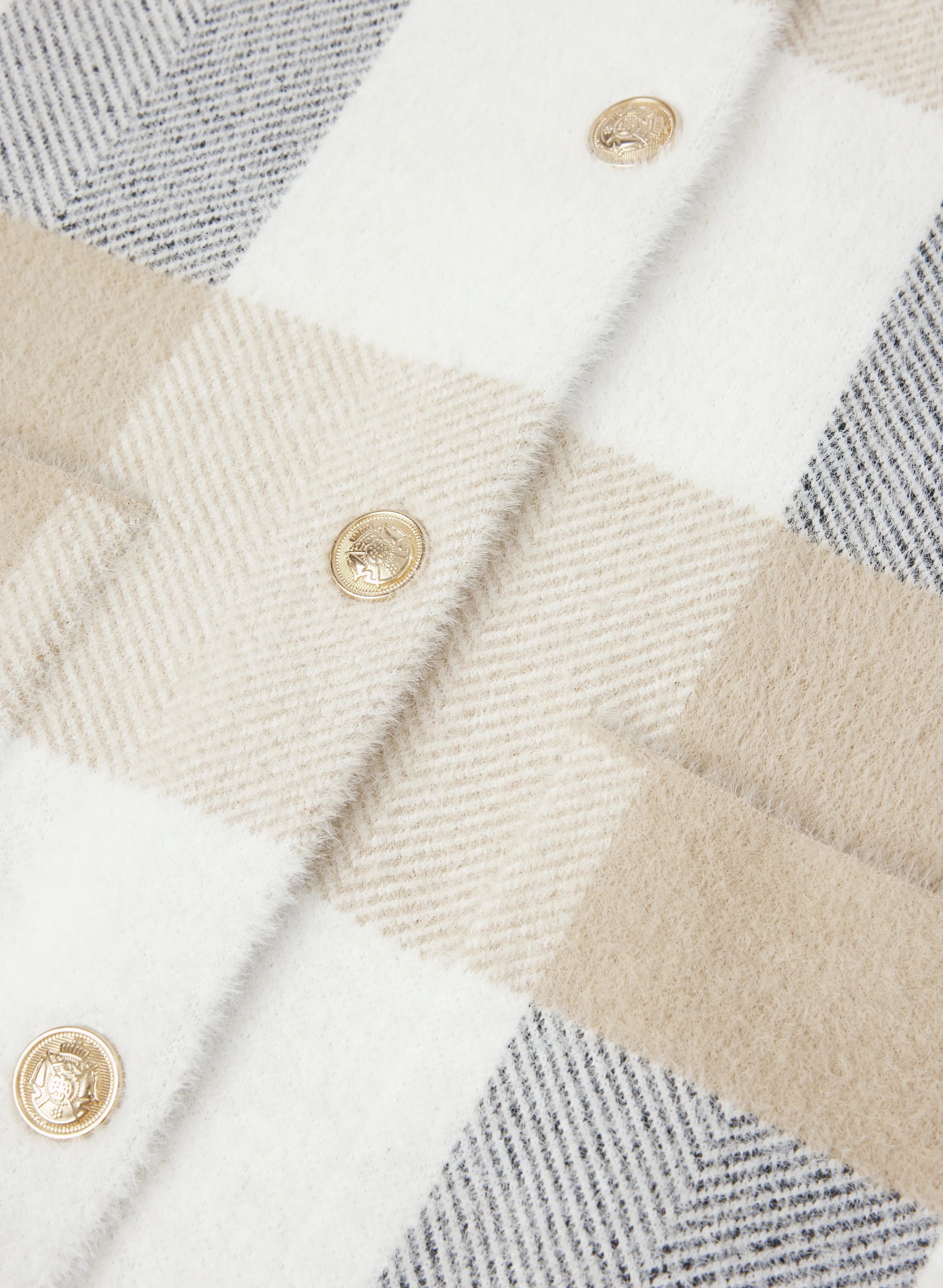 Short Check Cardigan - Image 7