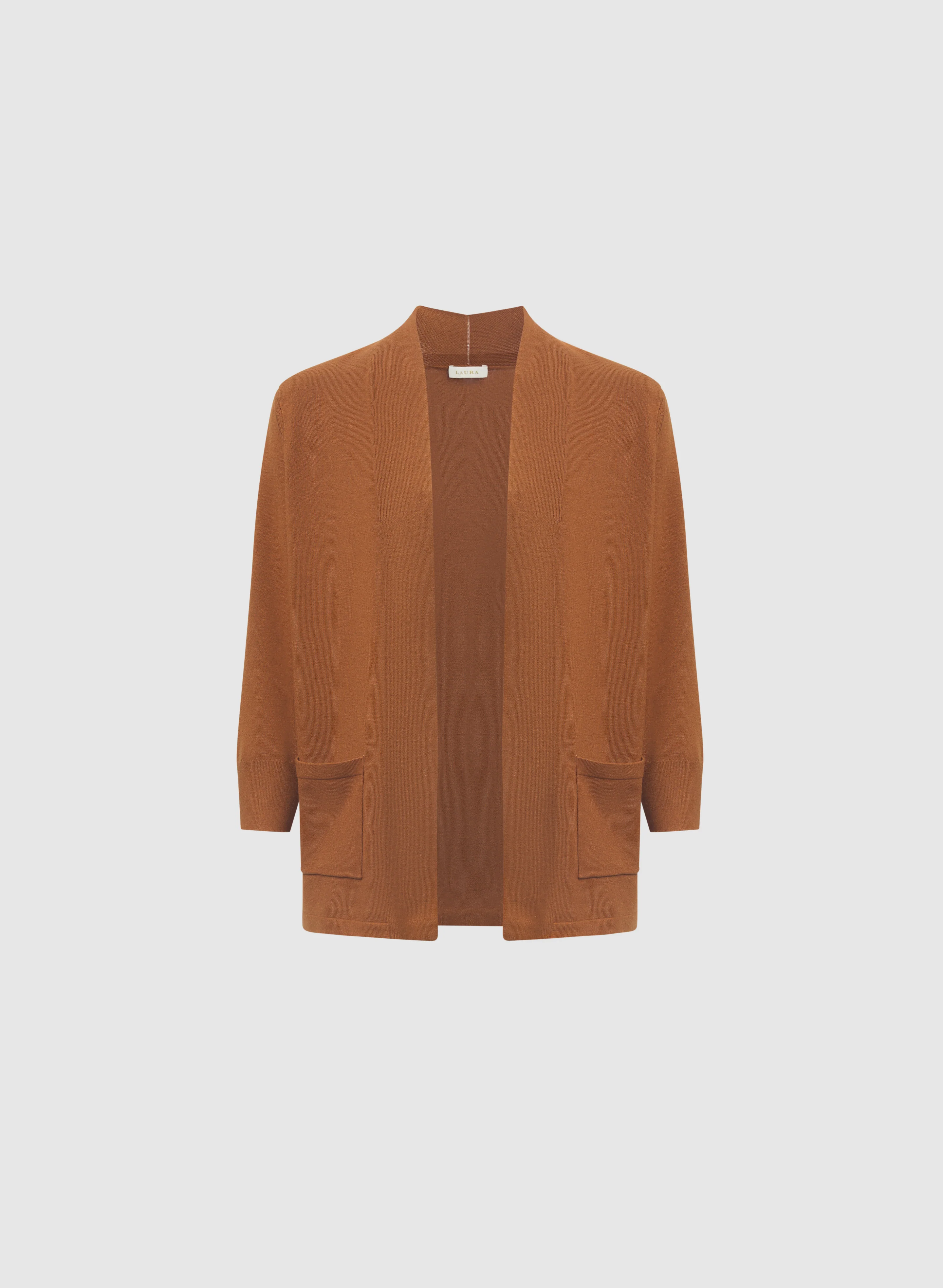 Short Open Front Cardigan - Image 6