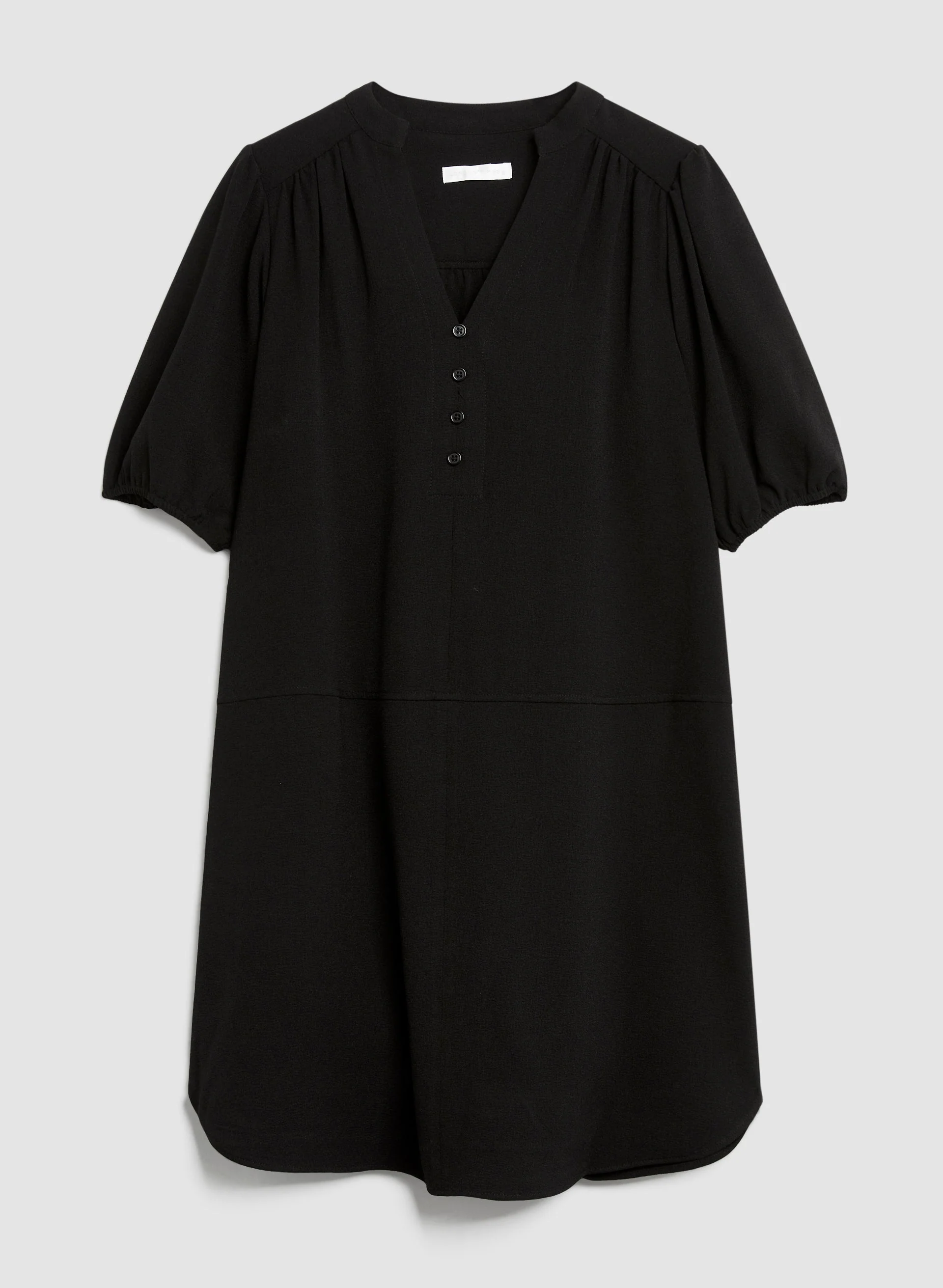 Short Puffed Sleeve Dress - Image 6
