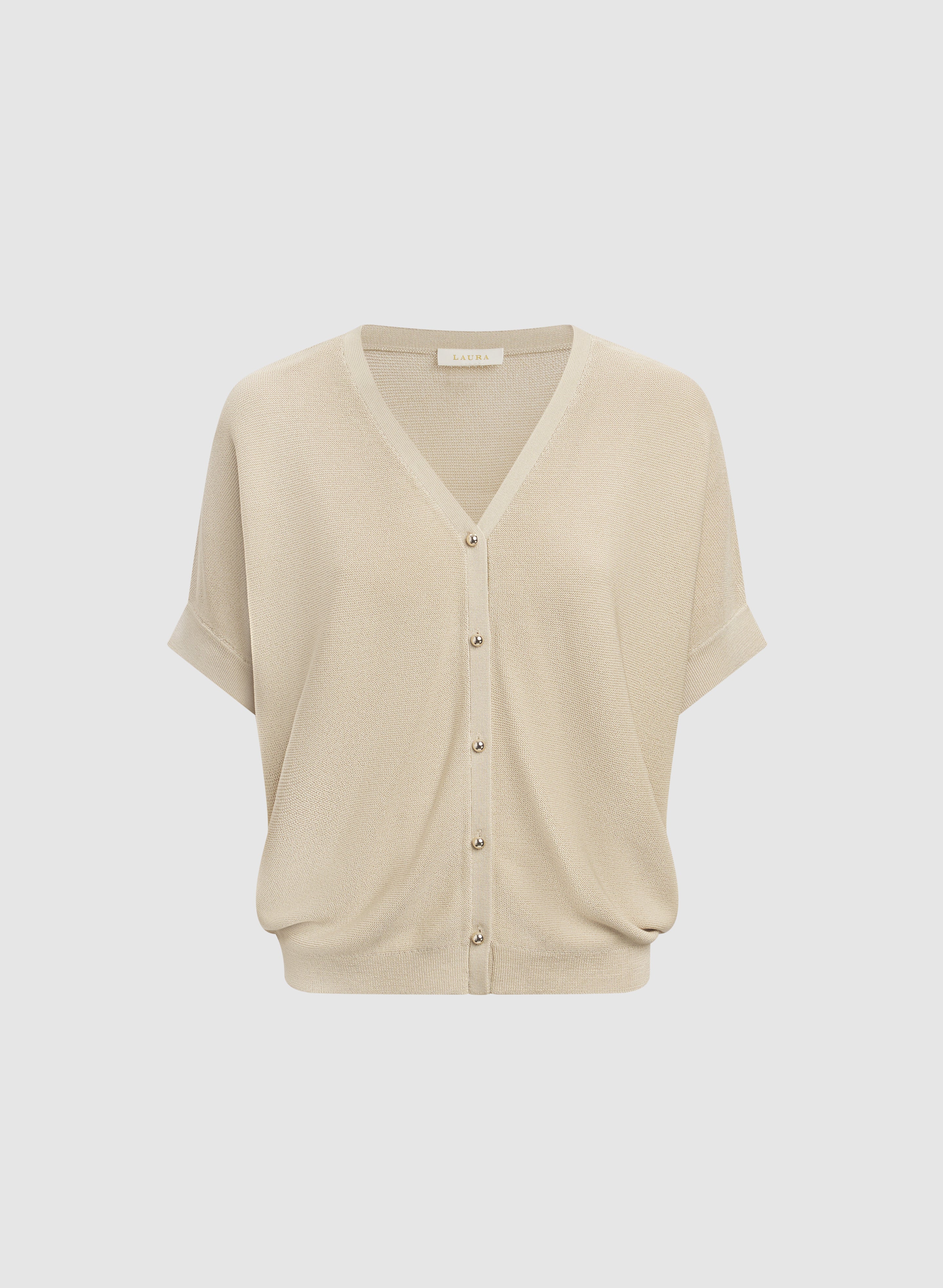 Short Sleeve Button Cardigan - Image 6