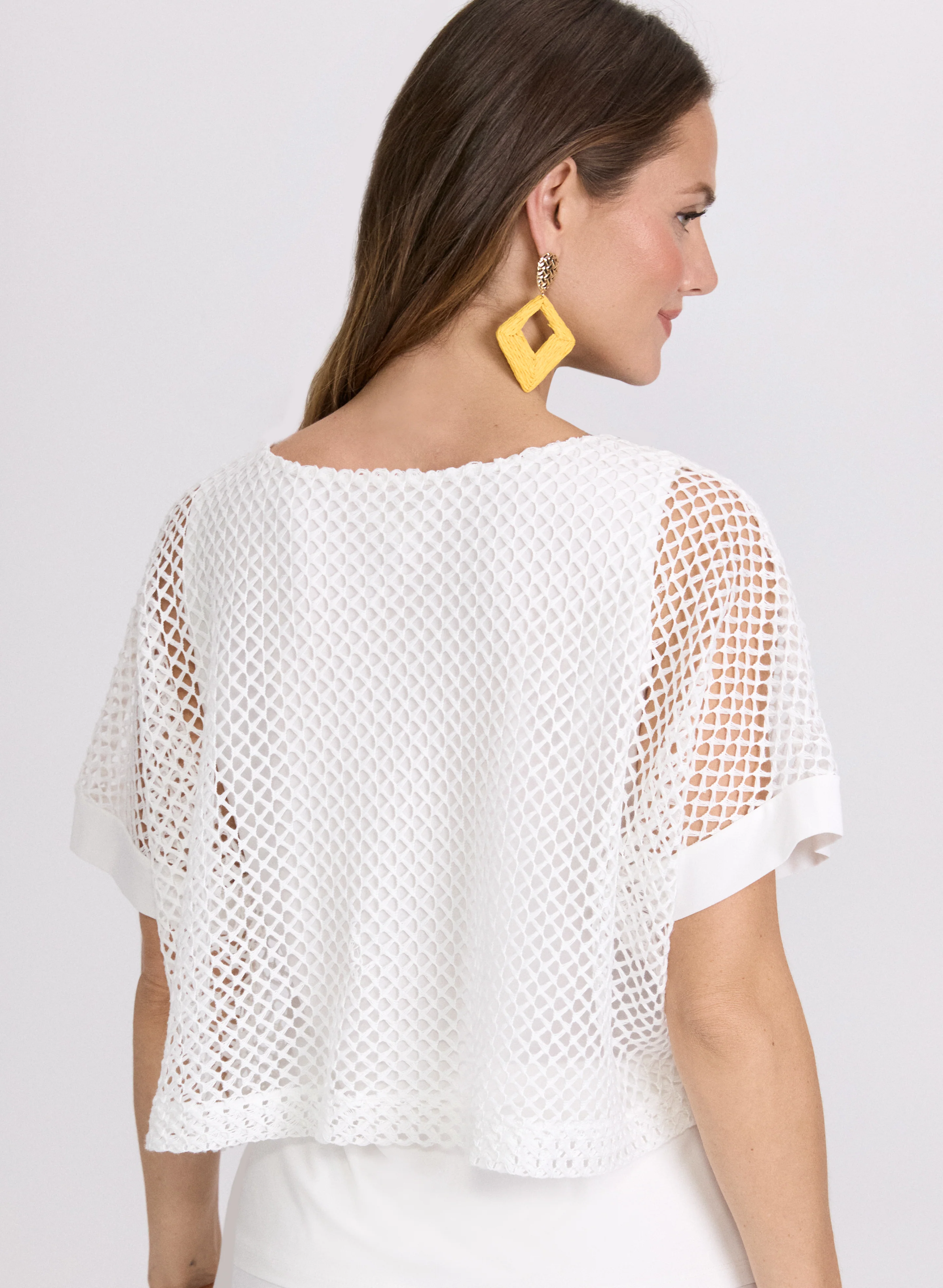 Short Sleeve Crochet Top - Image 4