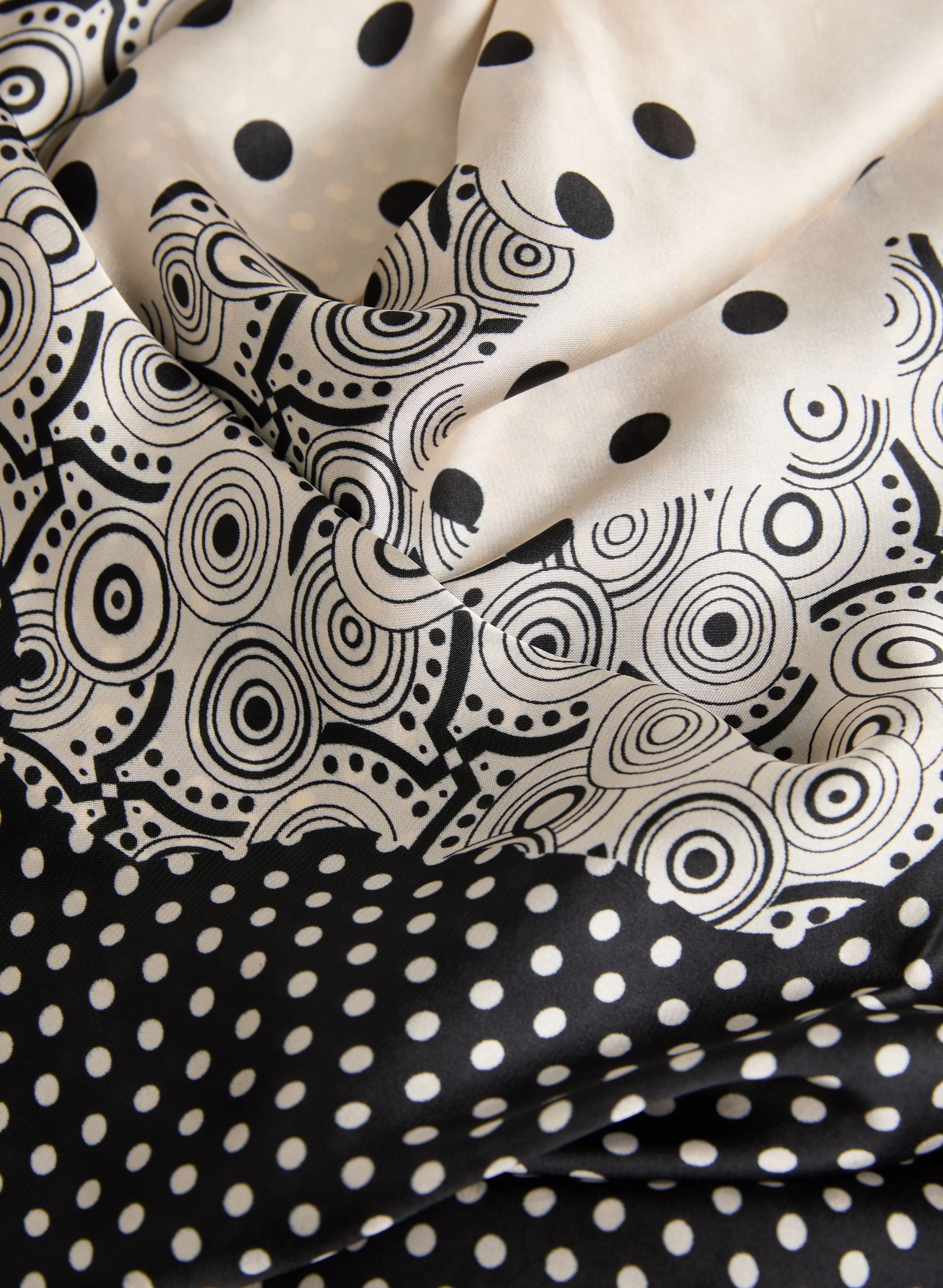 Silky Polka Dot Scarf - Image 2