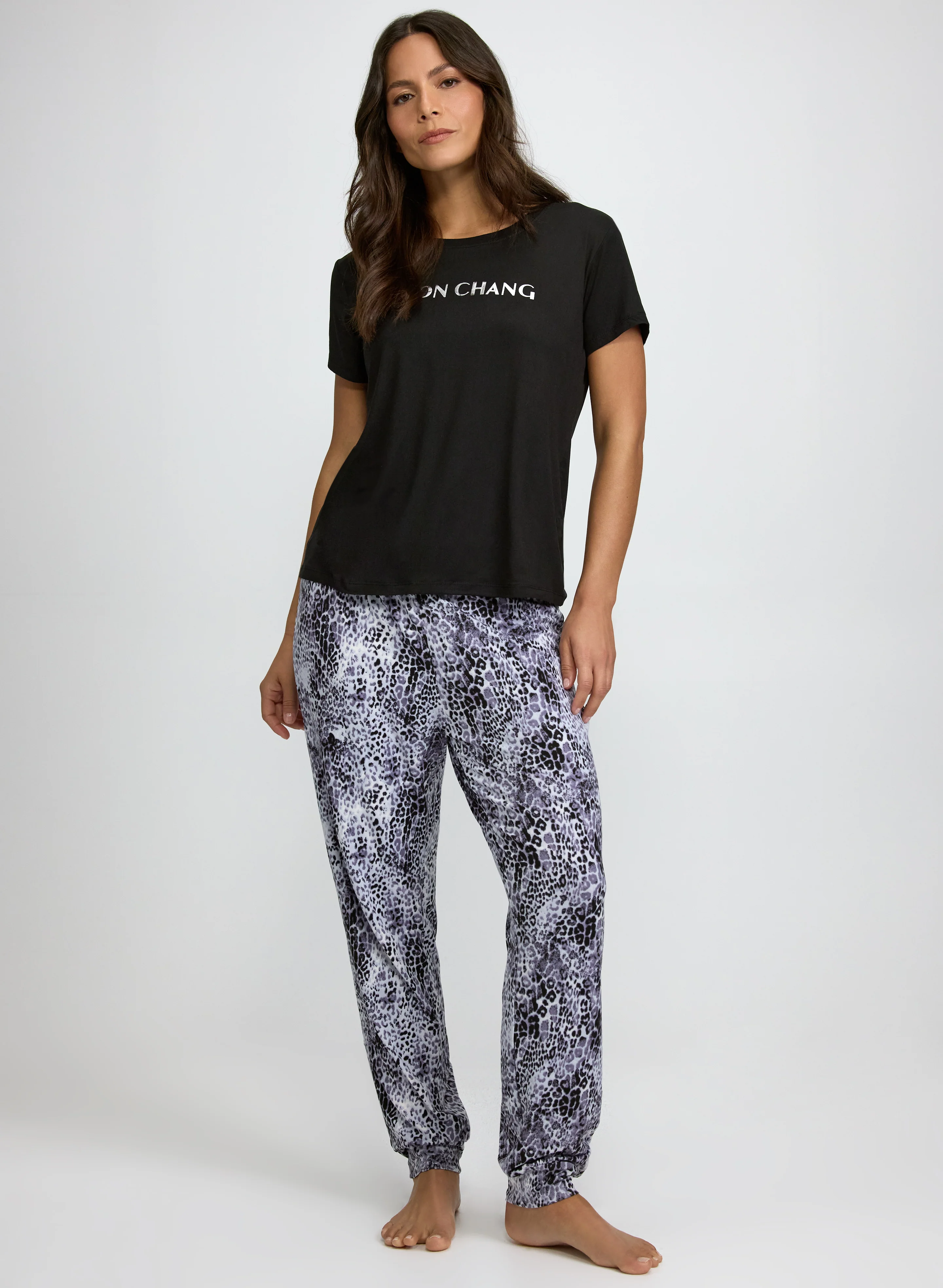 Simon Chang - Leopard Print Pyjama Set