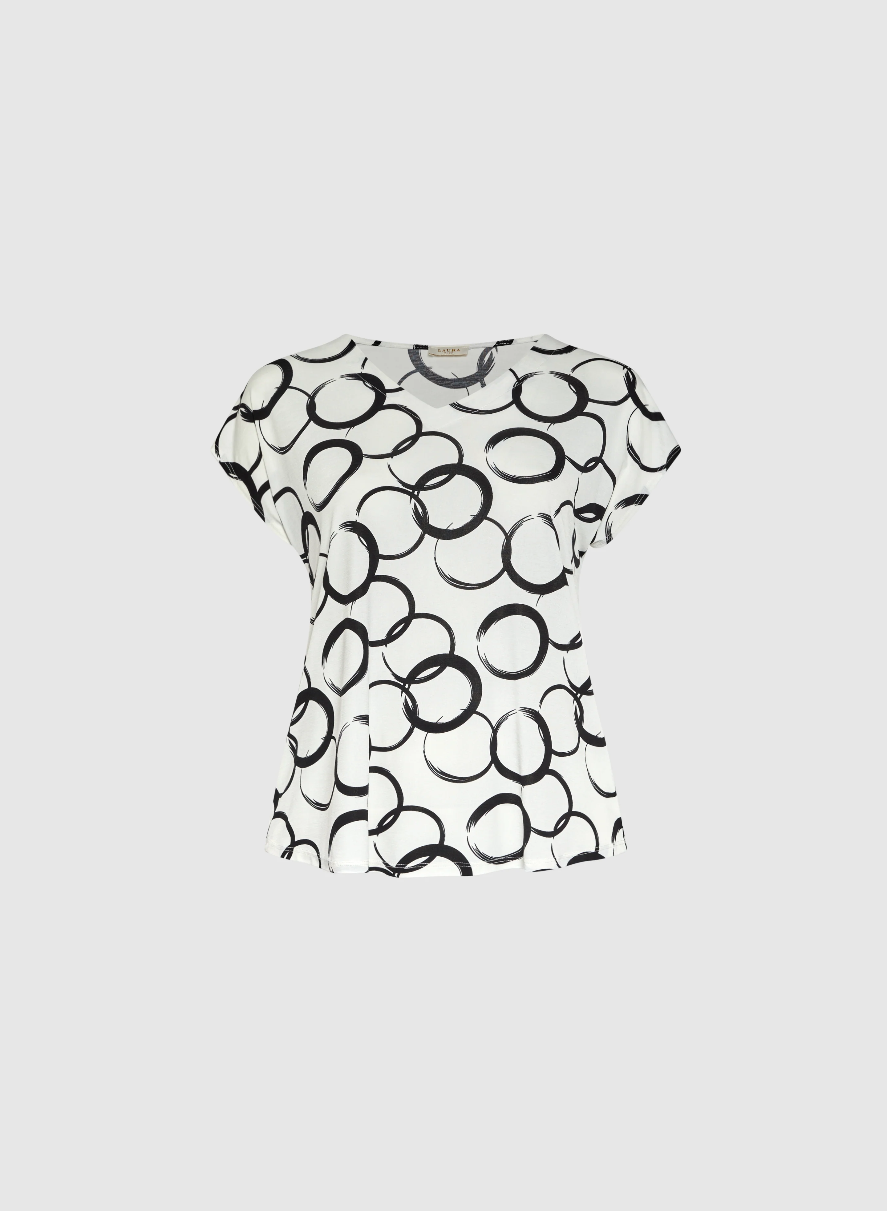 Sketch Circle Print Top - Image 6