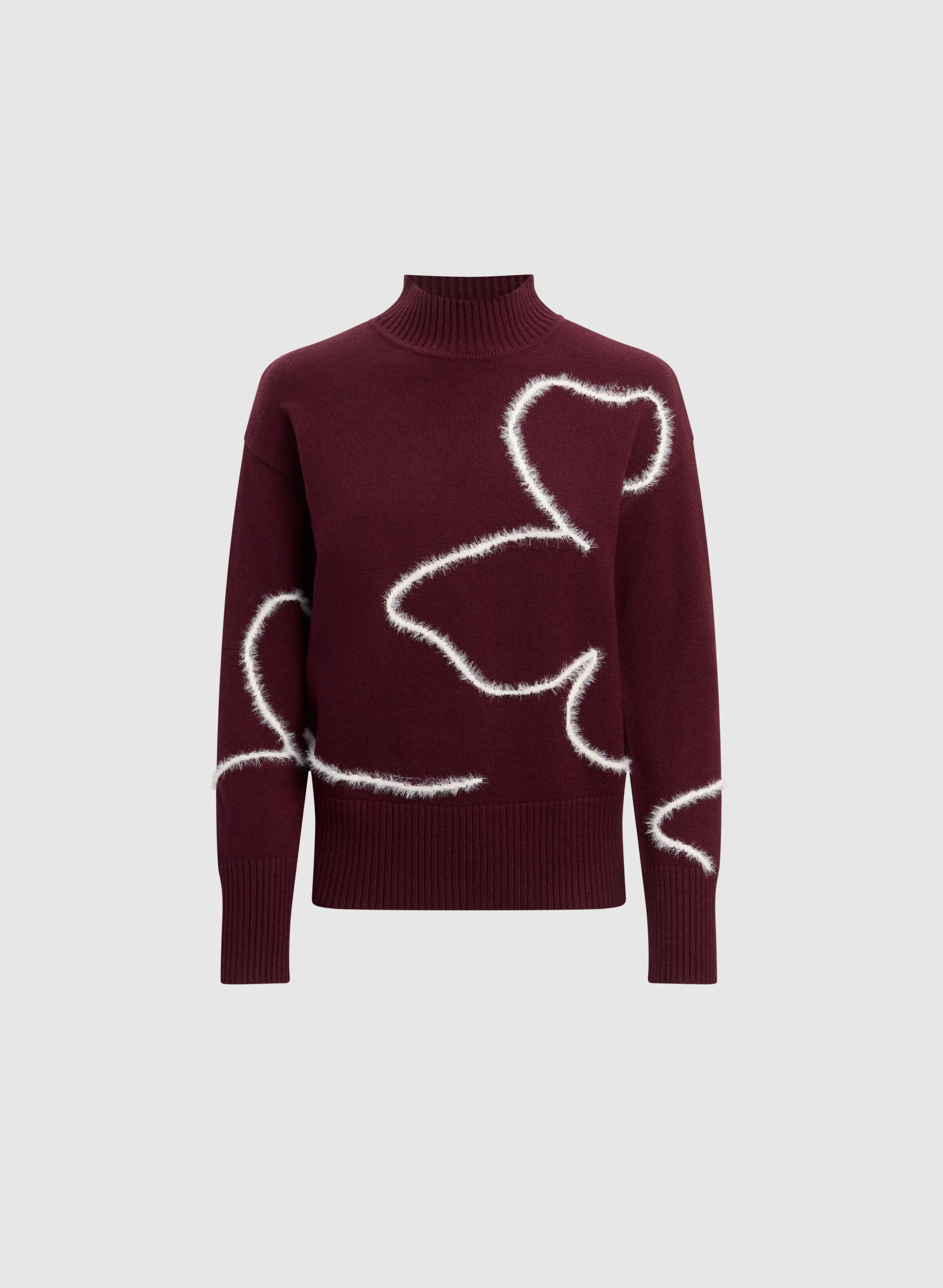 Sketched Floral Print Sweater - Image 6