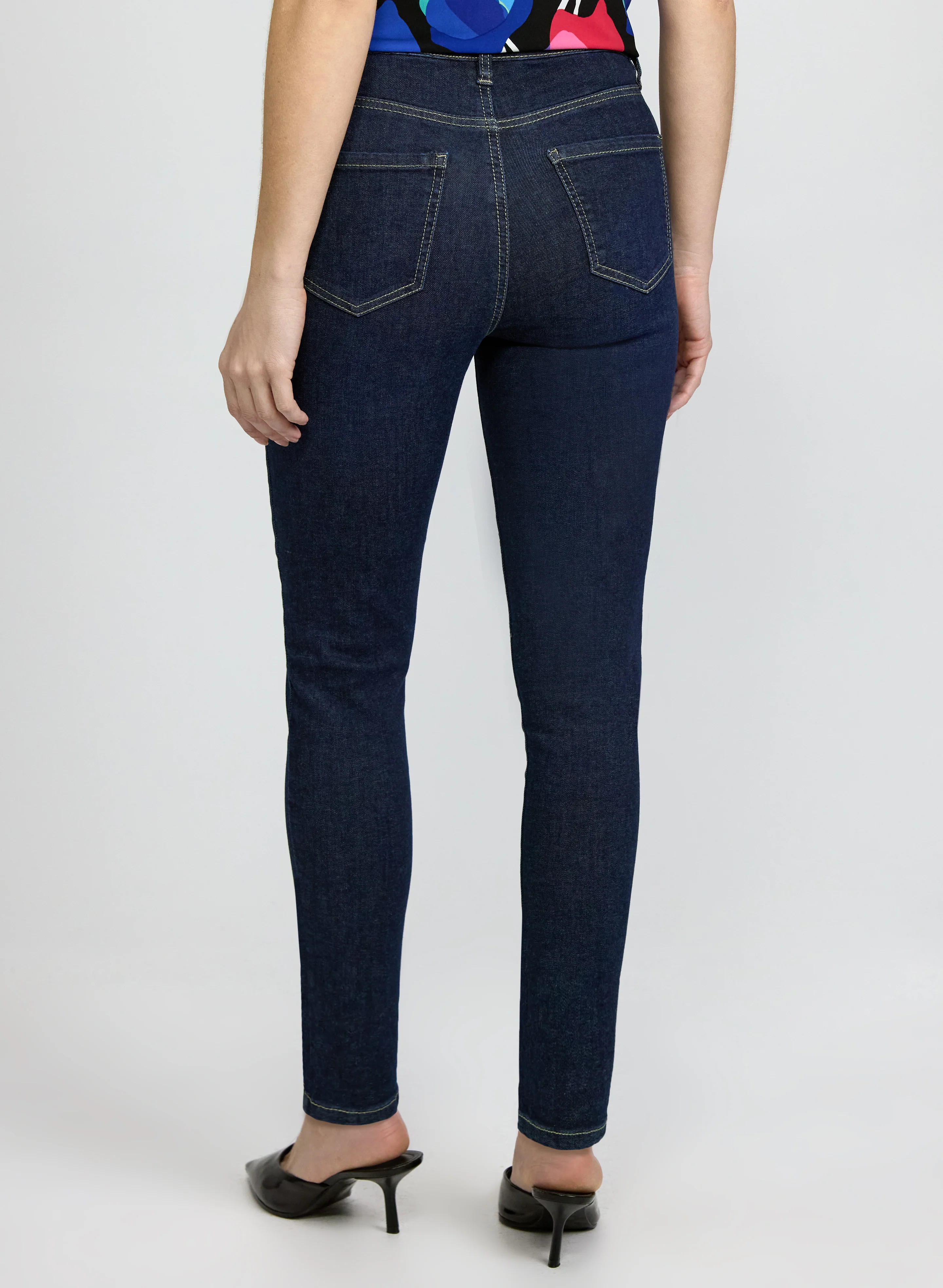 Simon Chang - Skinny-Leg Denim Pants - Image 2