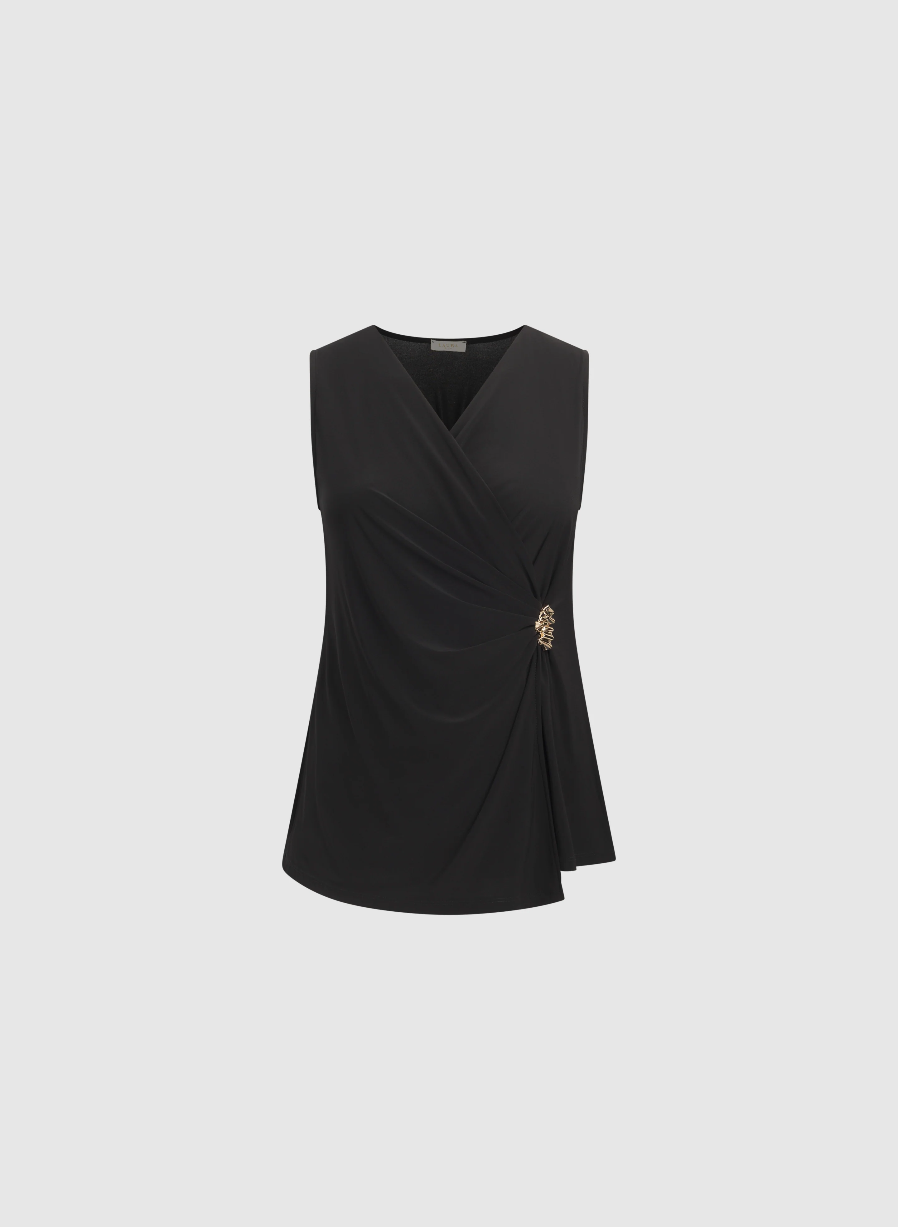Sleeveless Brooch Top - Image 6