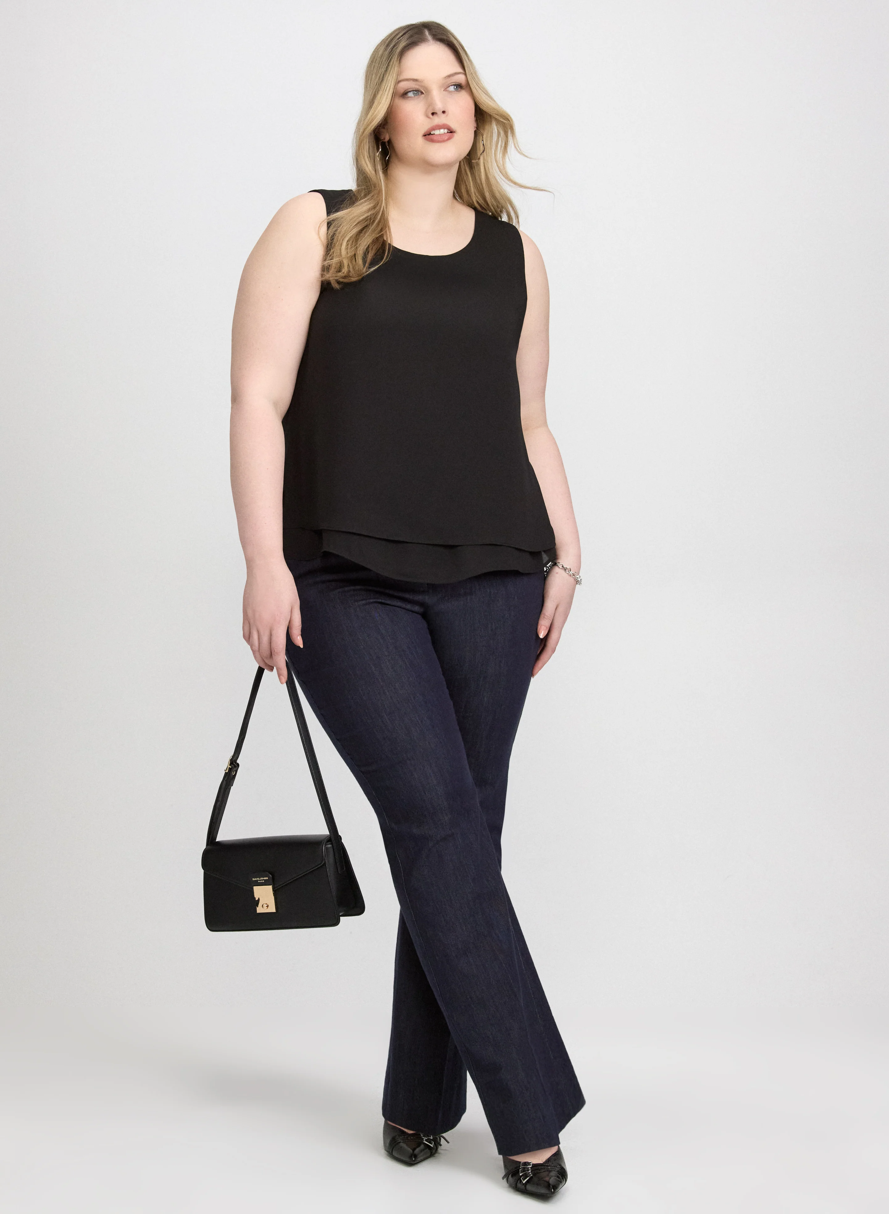 Sleeveless Crepe Blouse - Image 10