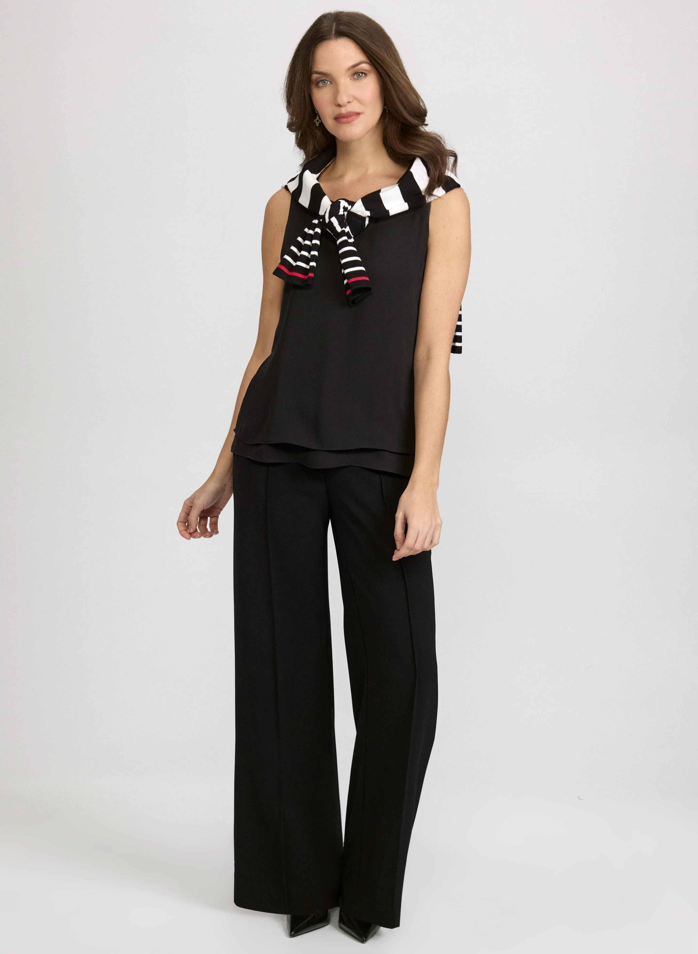 Sleeveless Crepe Blouse - Image 3