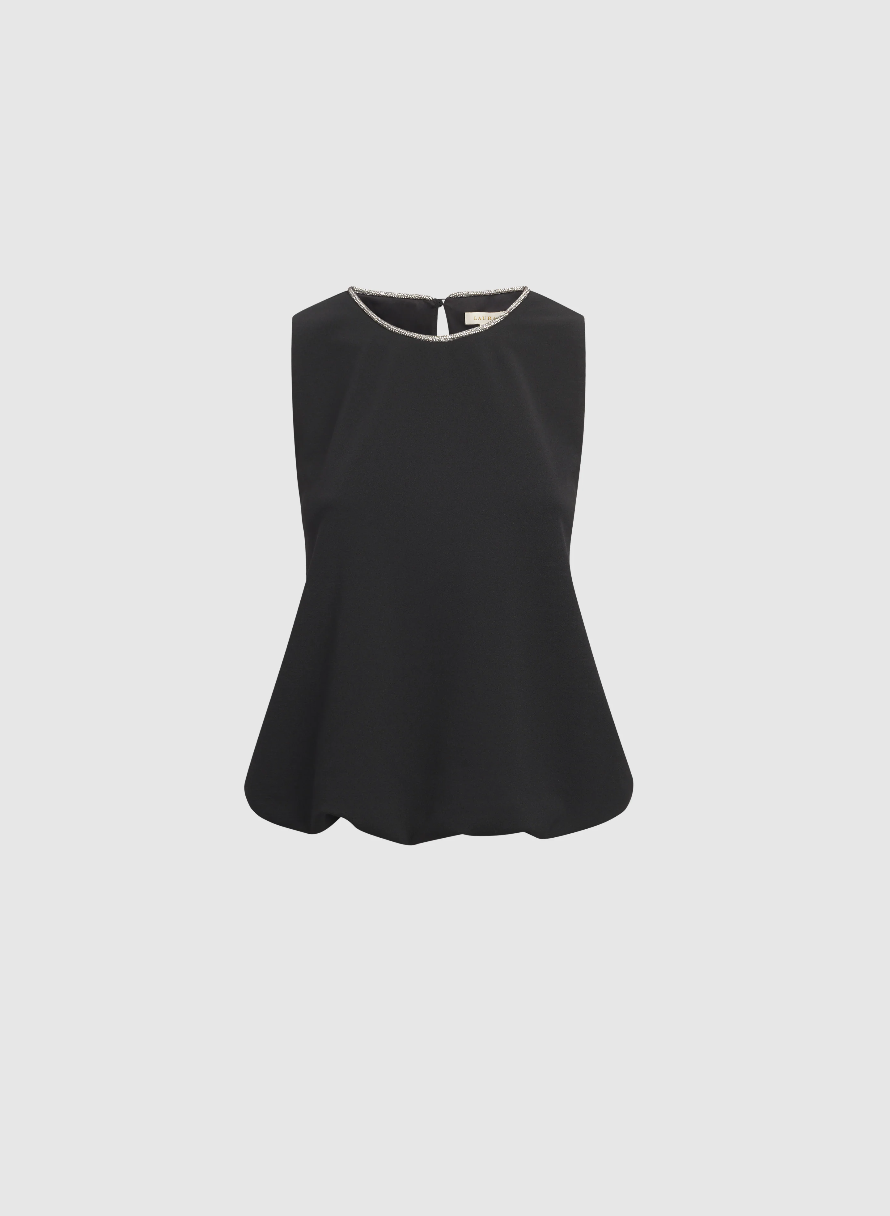 Sleeveless Crystal Trim Top - Image 7