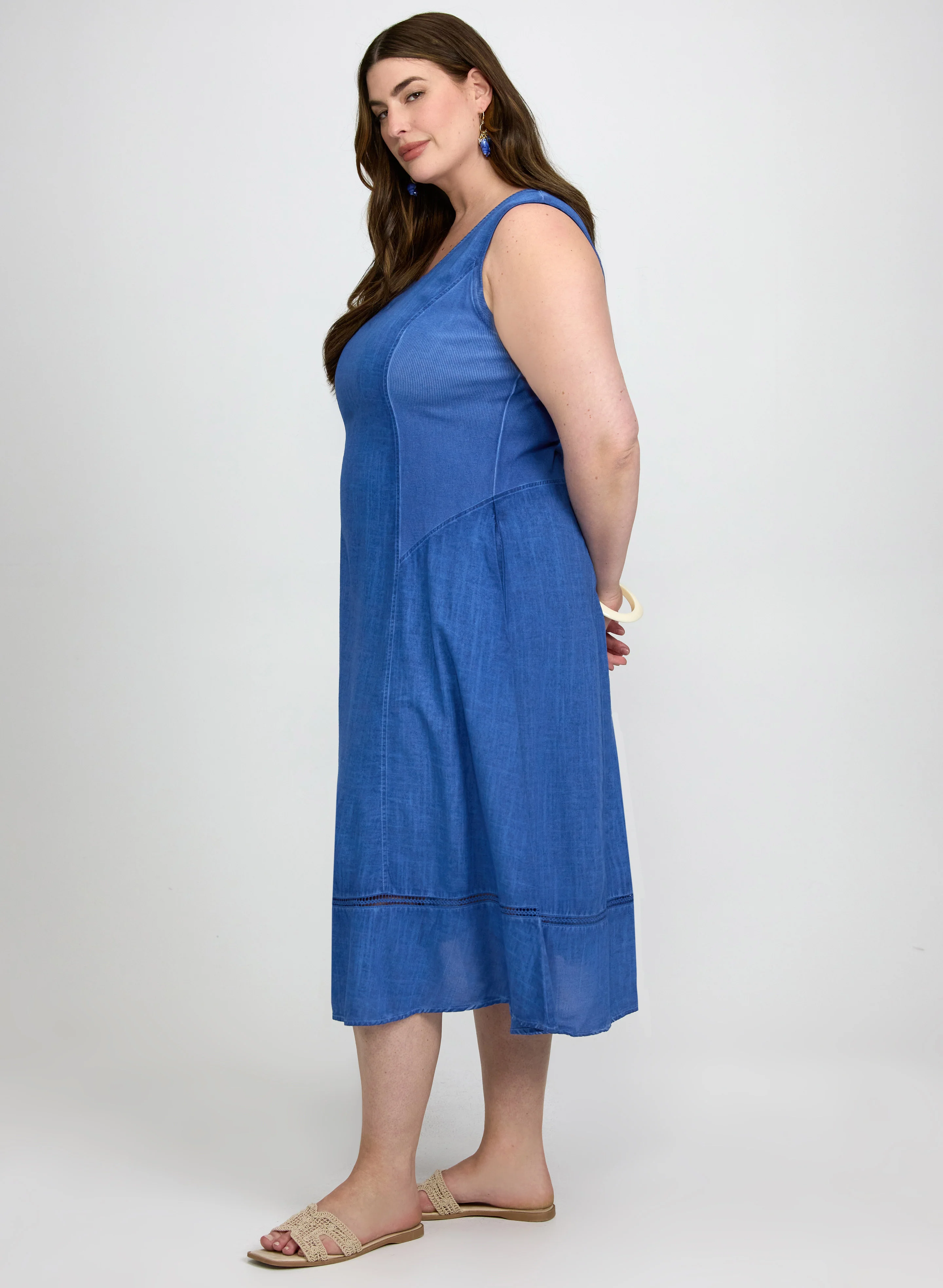 Sleeveless Fit & Flare Dress - Image 2