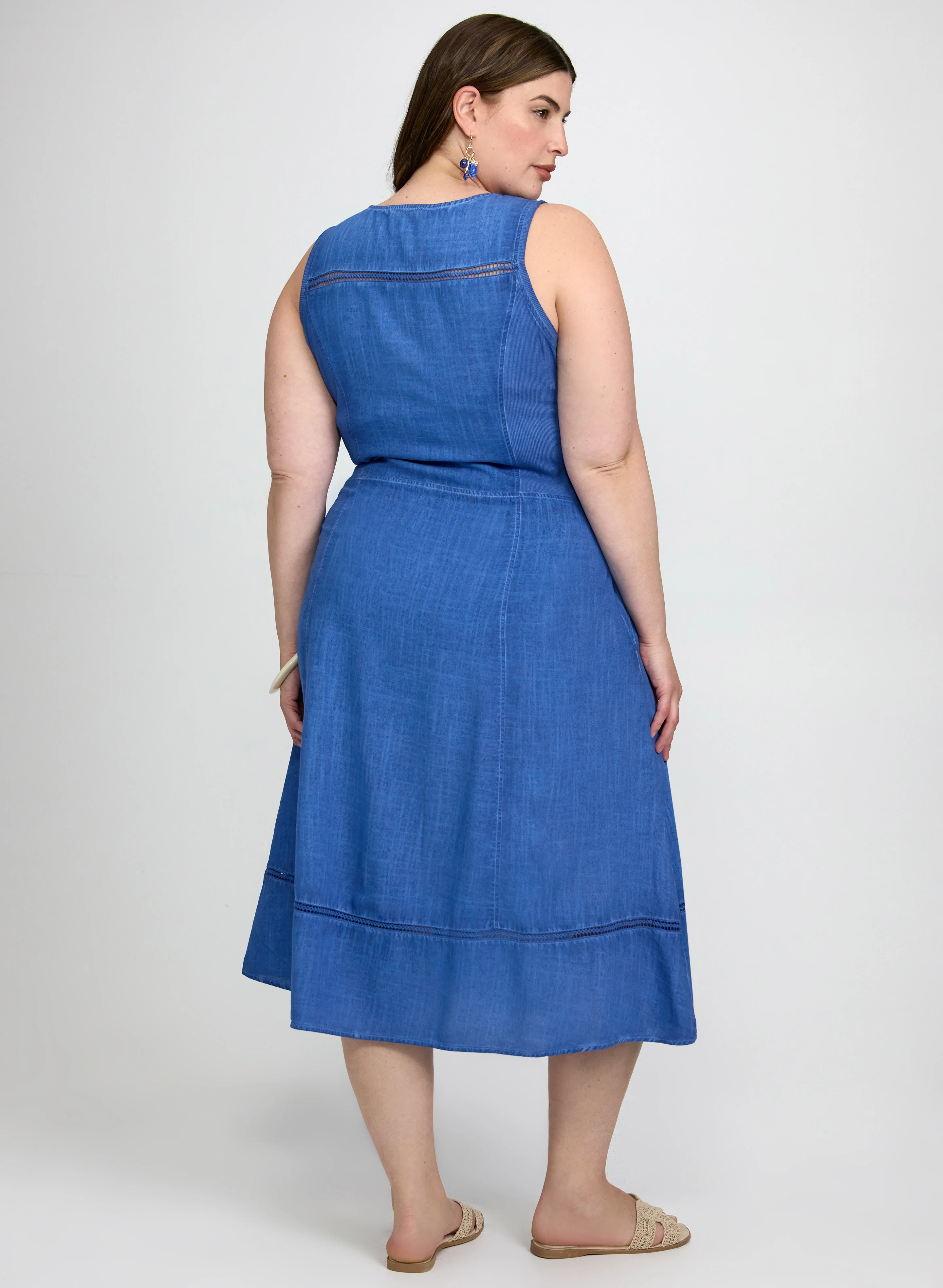 Sleeveless Fit & Flare Dress - Image 4