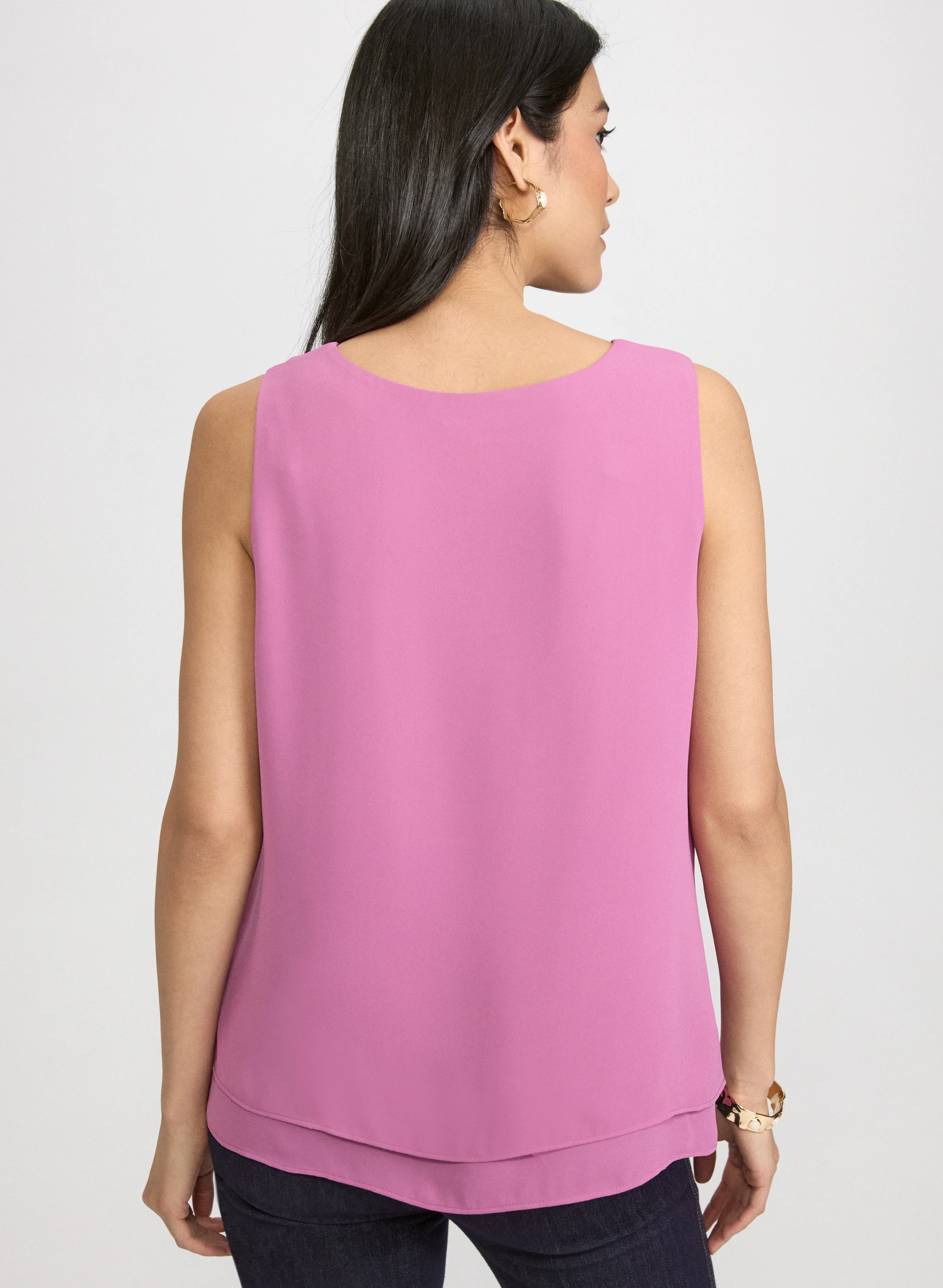 Sleeveless Layered Blouse - Image 4