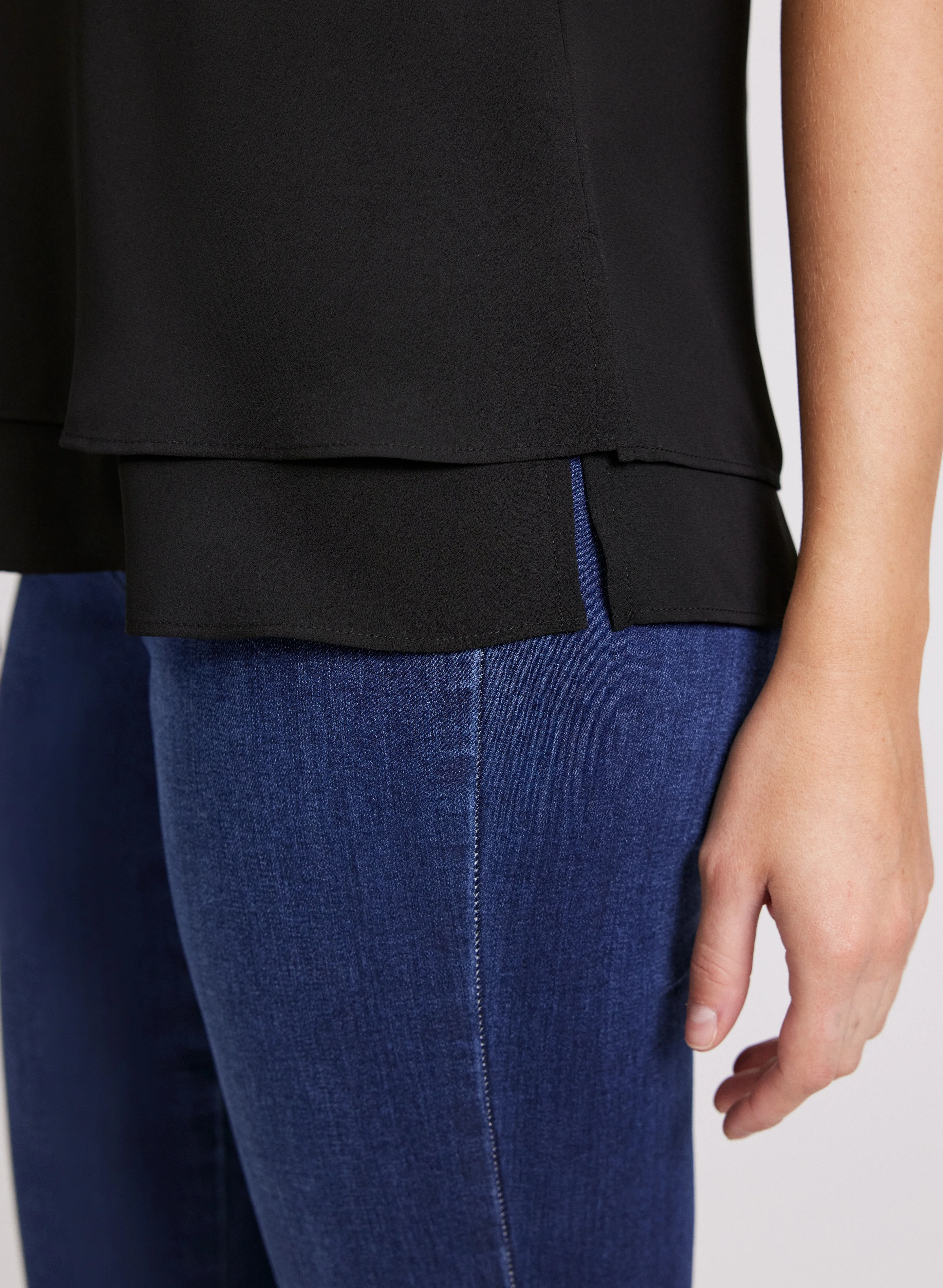 Layered Sleeveless Blouse - Image 4