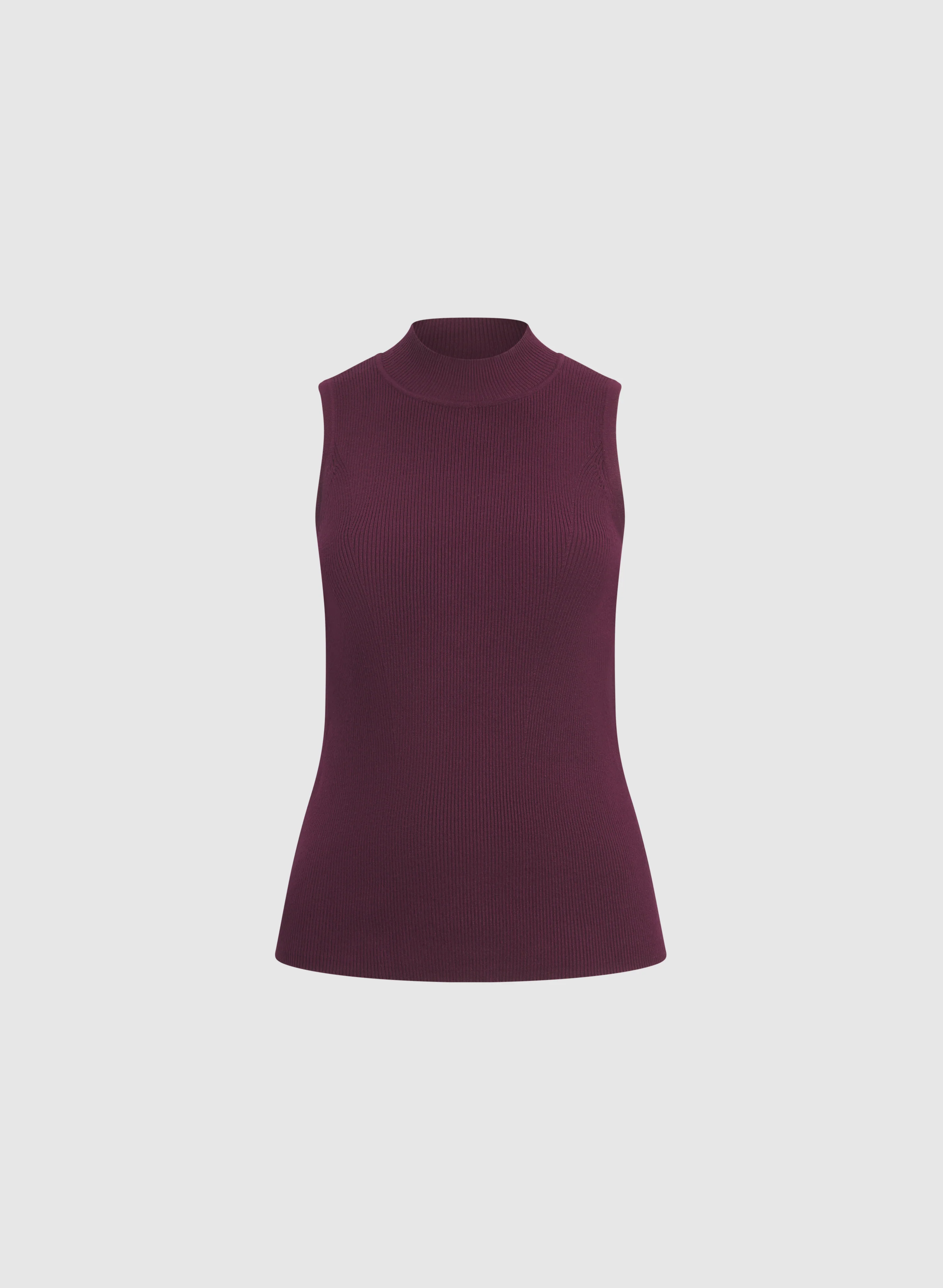 Sleeveless Mock Neck Knit - Image 6