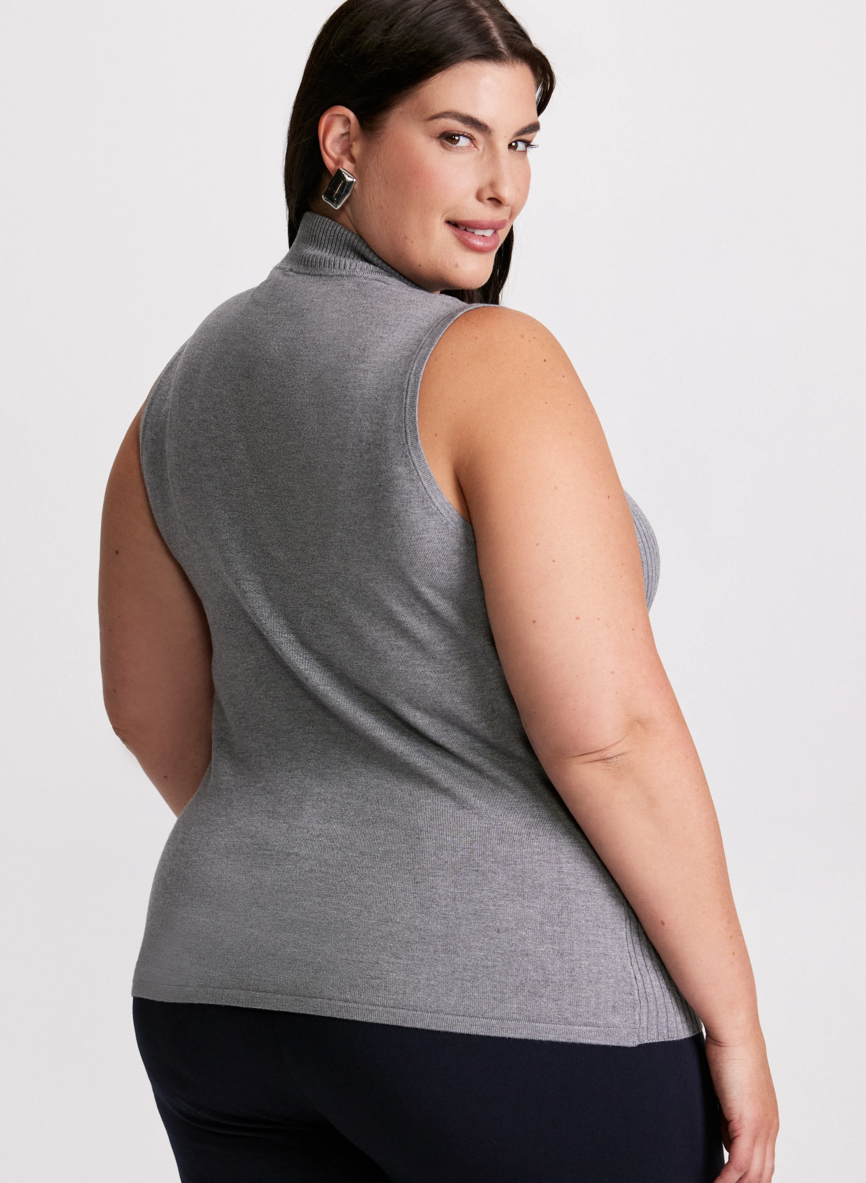 Essential Mock Neck Tank Top - Image 4
