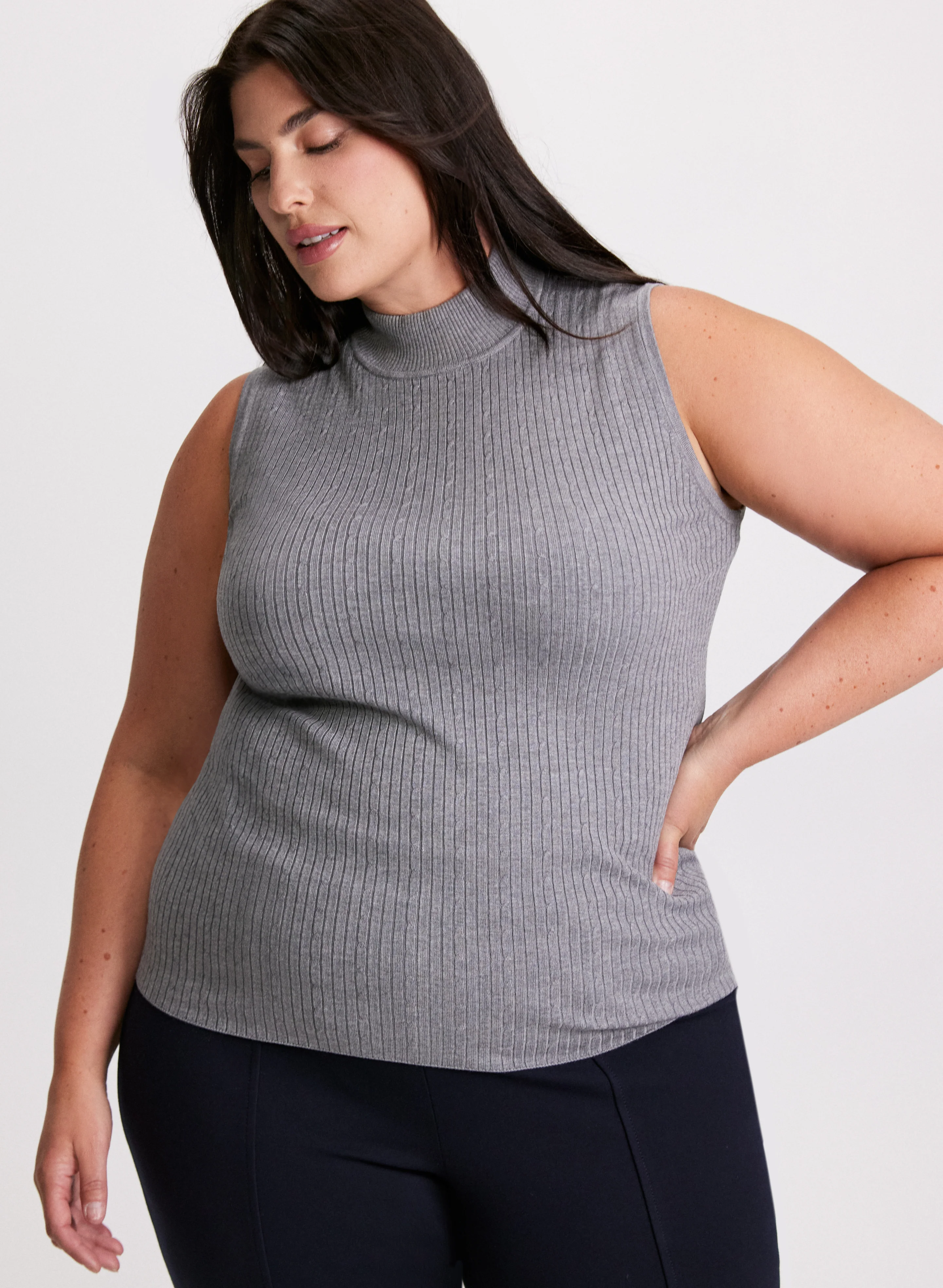 Essential Mock Neck Tank Top - Image 5