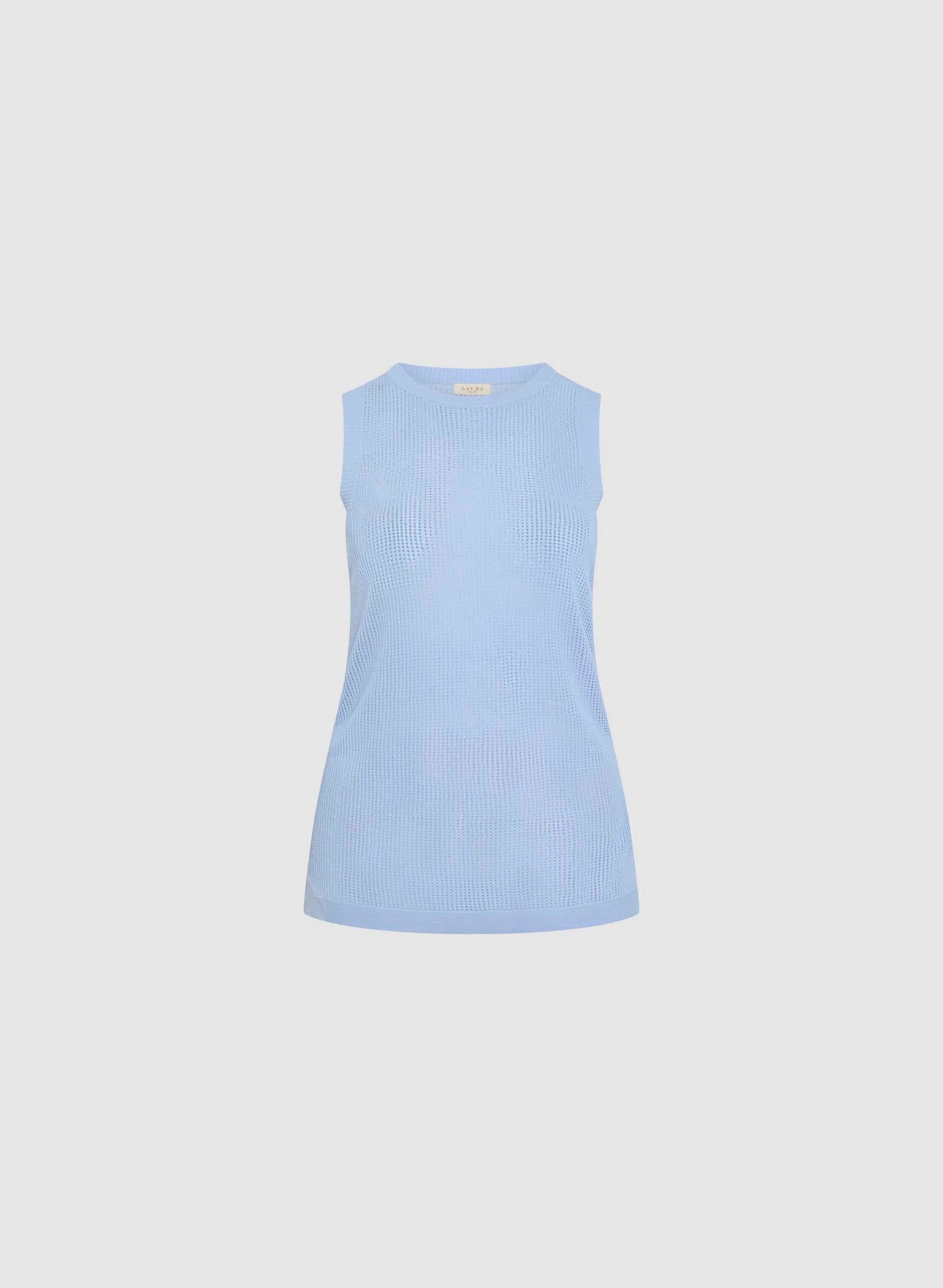 Sleeveless Open Knit Top - Image 6