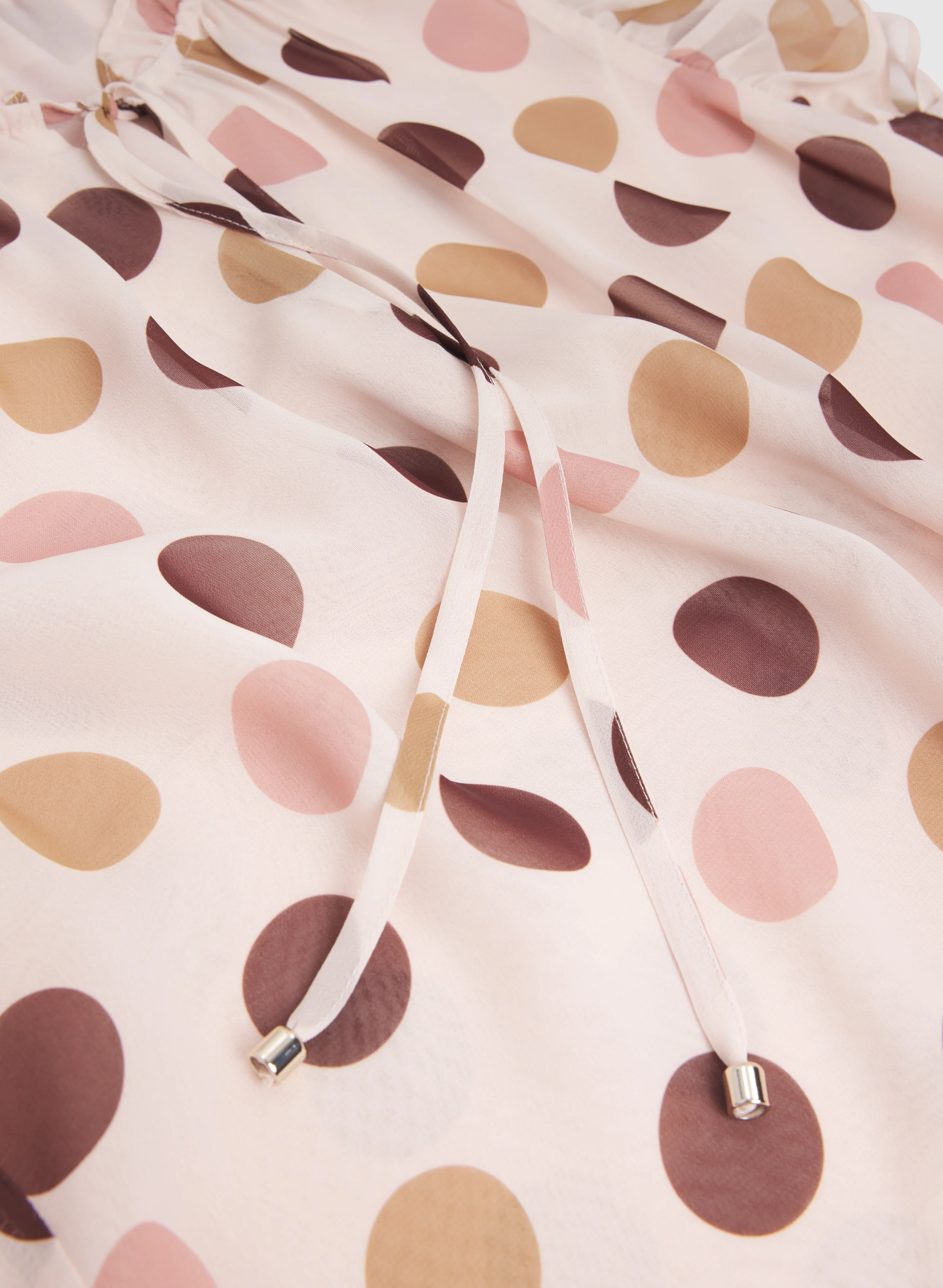 Sleeveless Polka Dot Blouse - Image 6