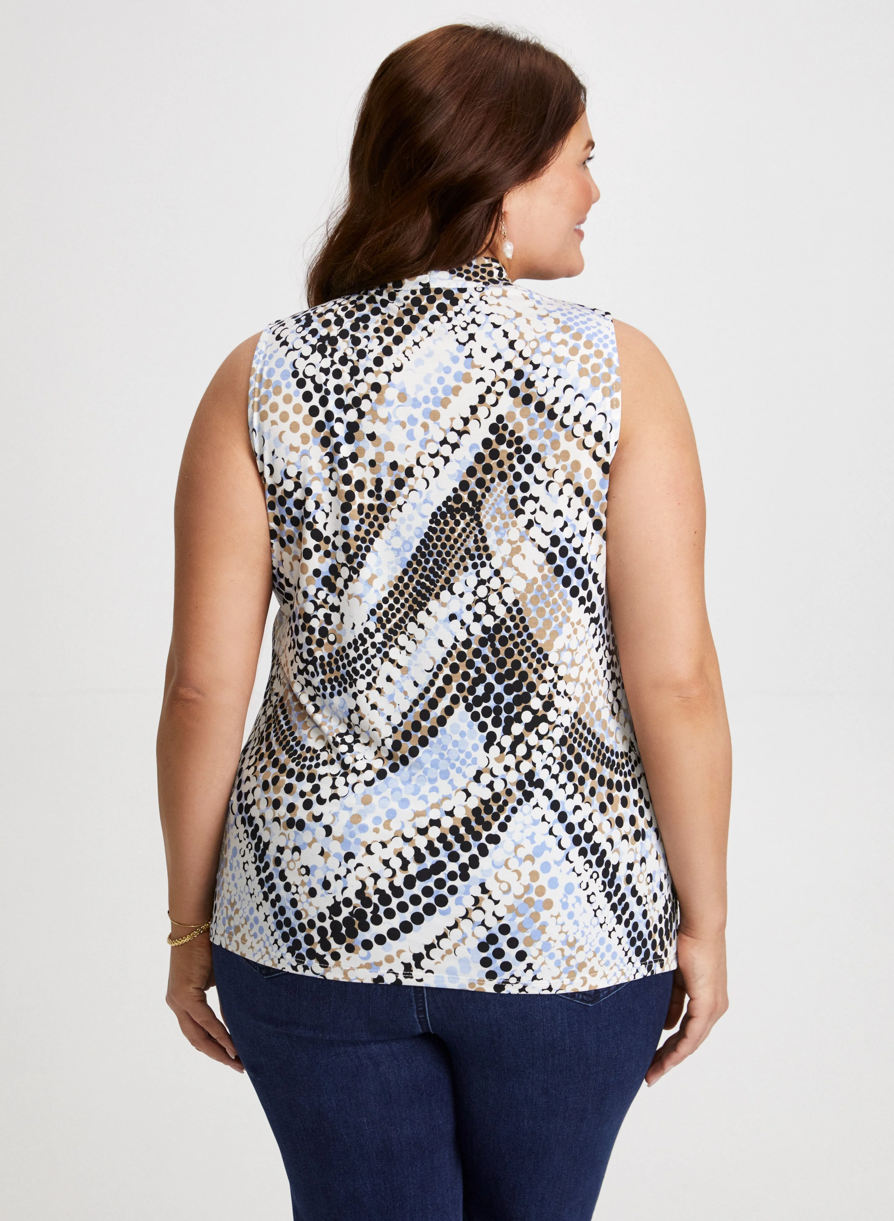 Sleeveless Polka Dot Top - Image 4
