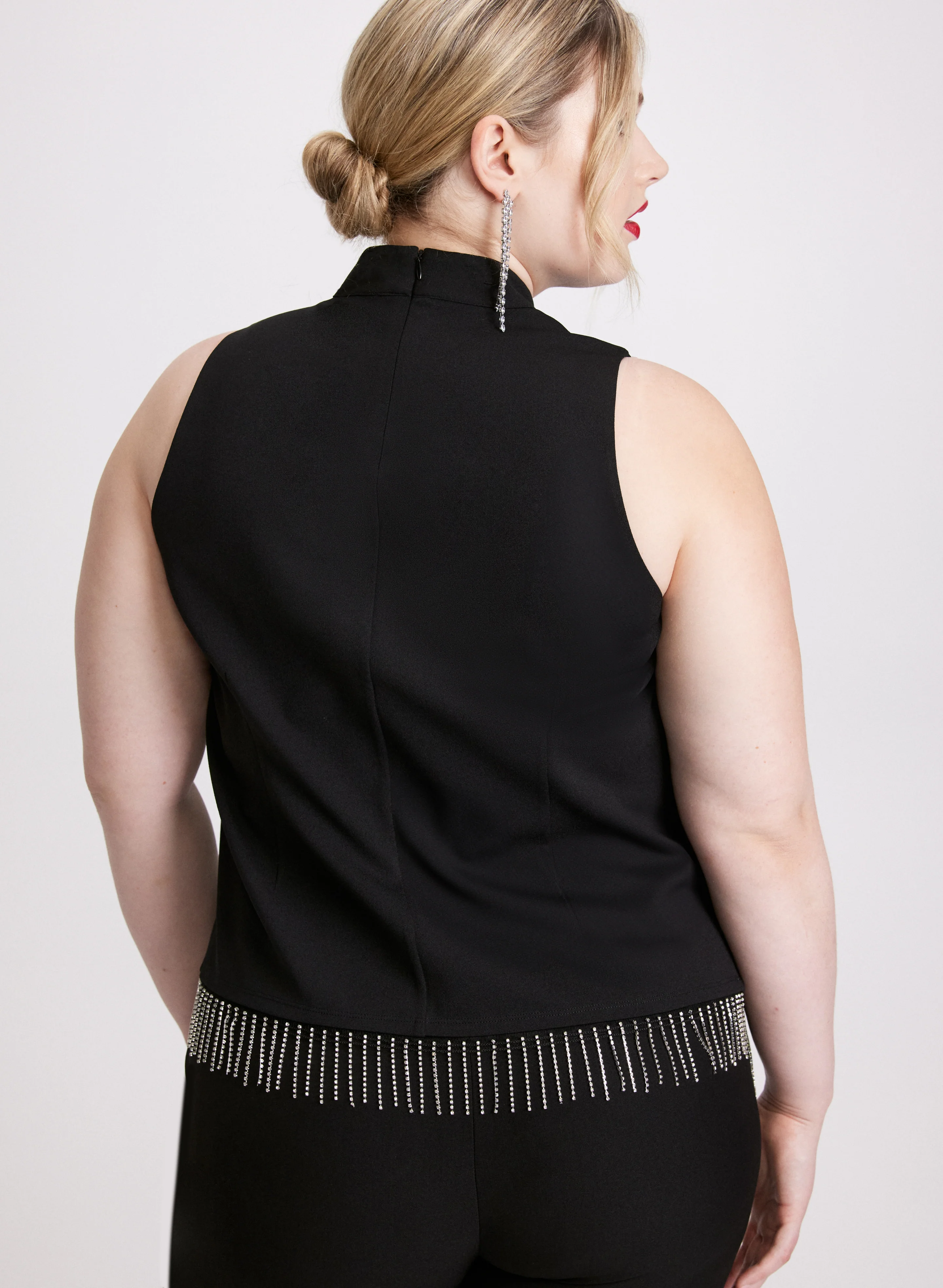 Sleeveless Rhinestone Top - Image 4