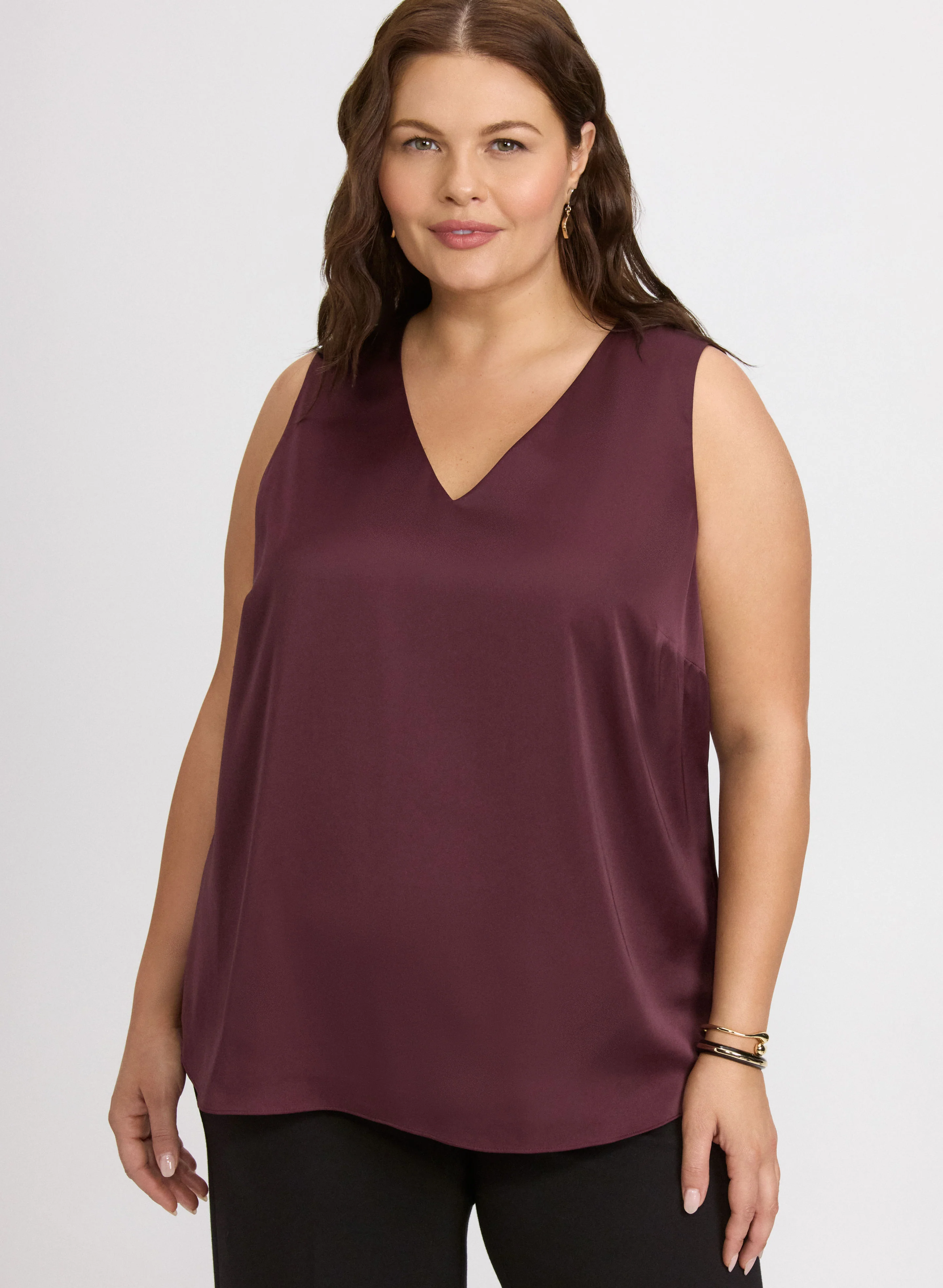 Sleeveless Satin Blouse - Image 5