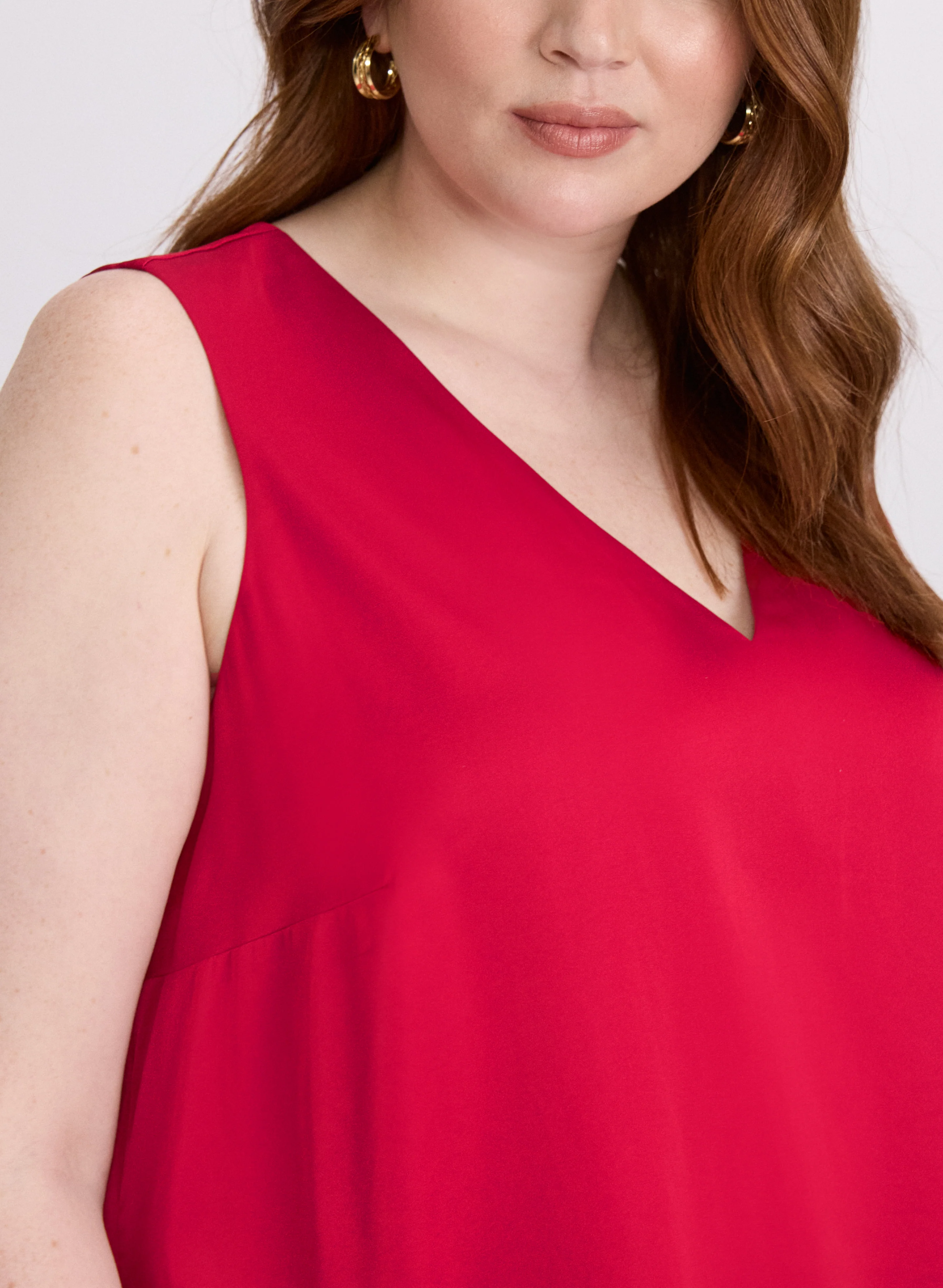 Sleeveless Satin Blouse - Image 2