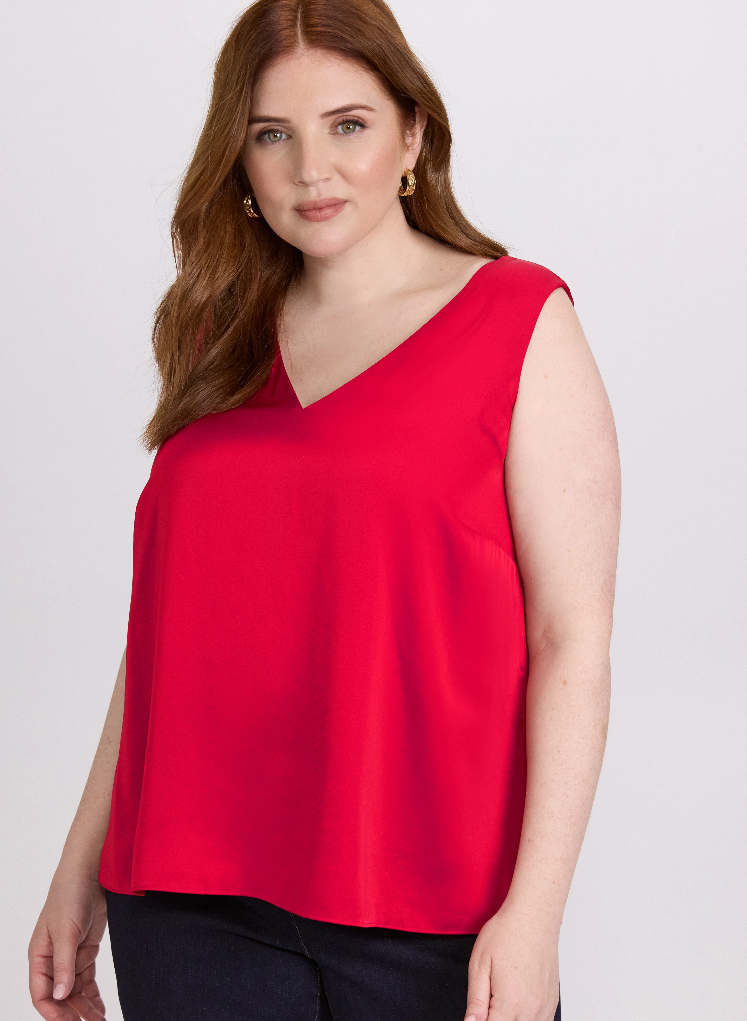 Sleeveless Satin Blouse - Image 5