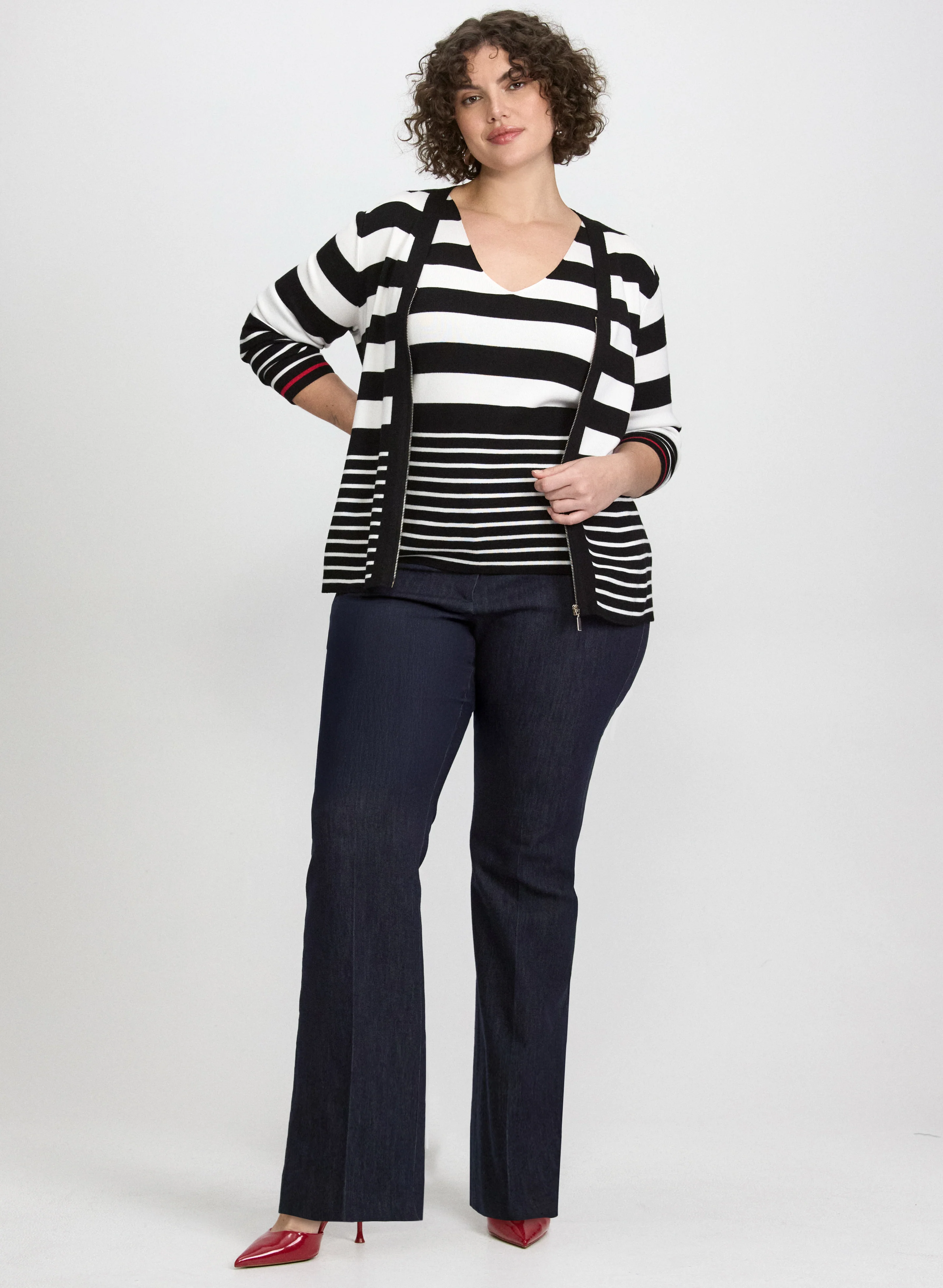 Sleeveless Stripe Knit - Image 2
