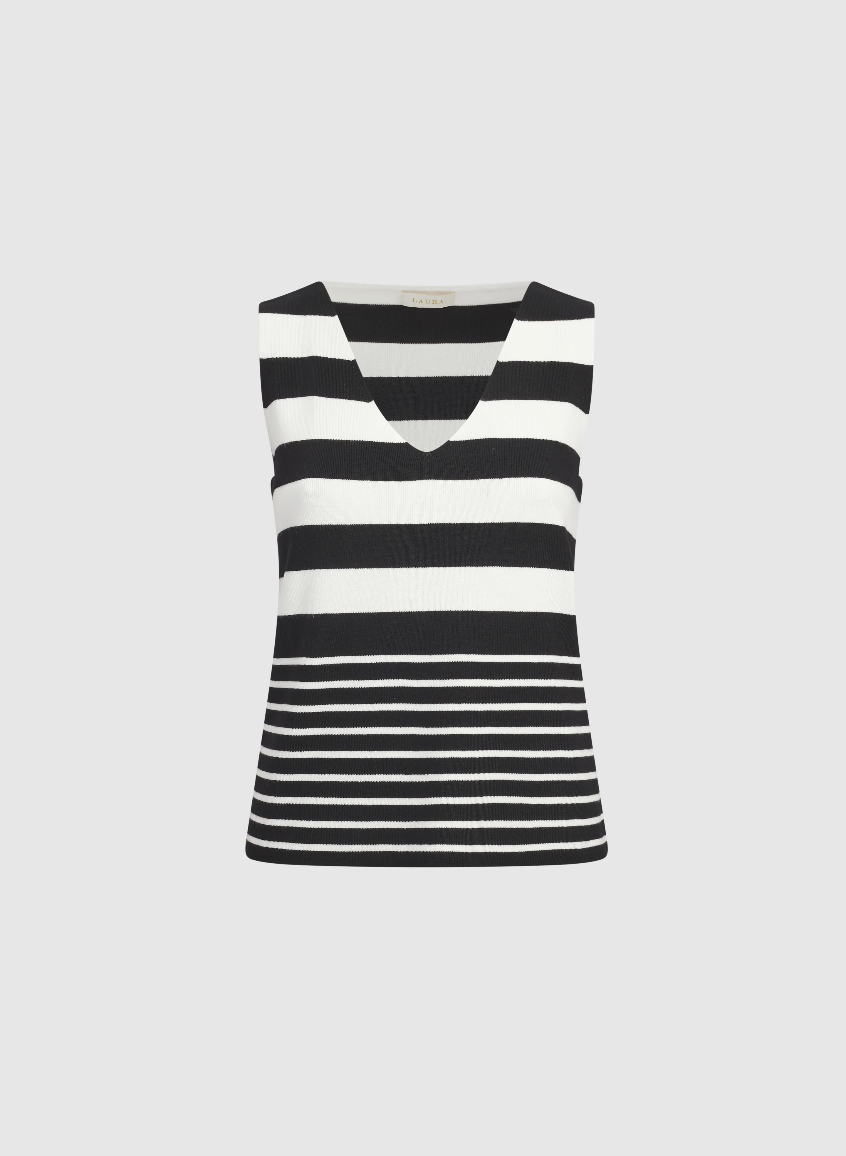 Sleeveless Stripe Knit - Image 7