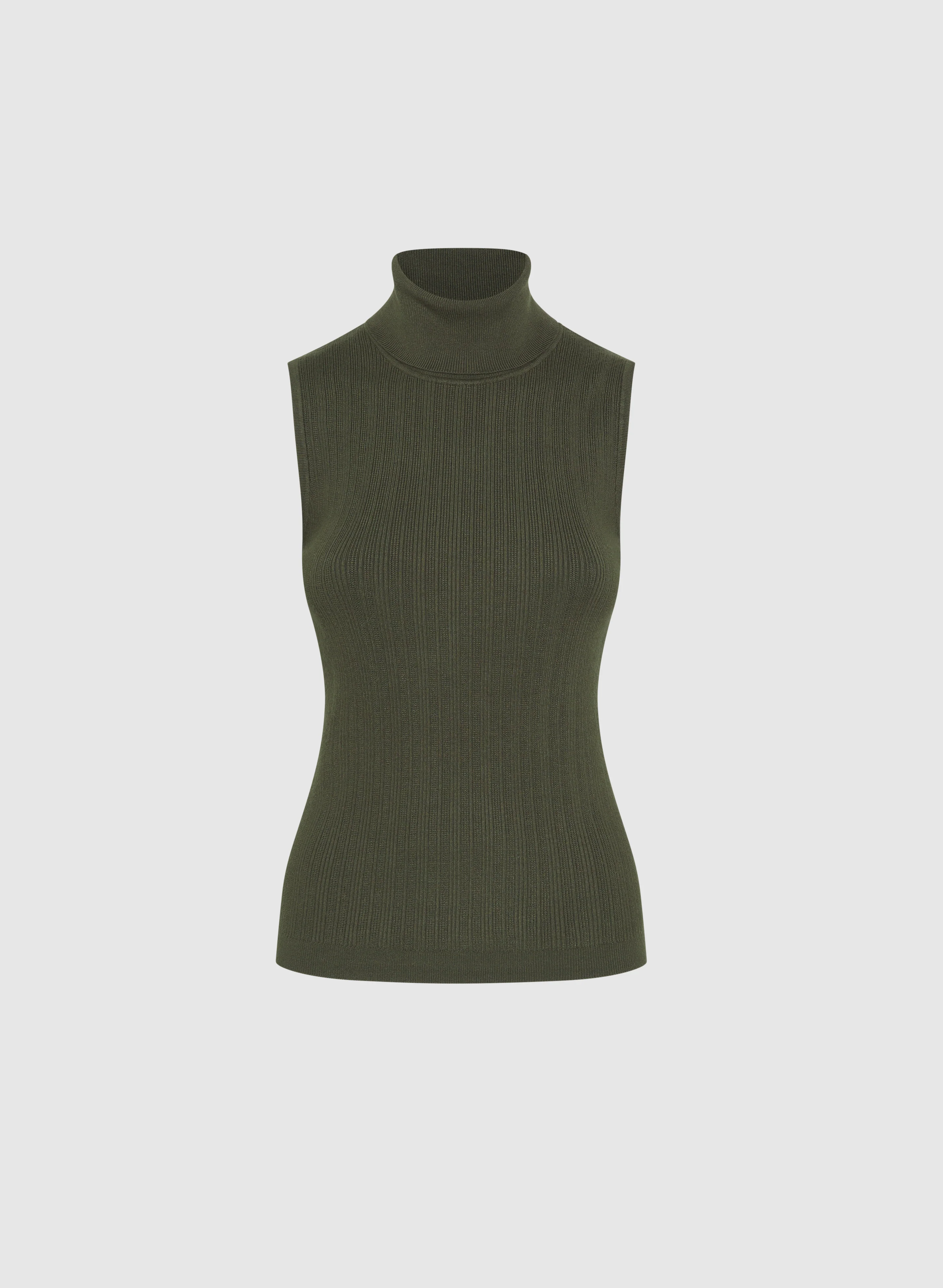 Sleeveless Turtleneck Sweater - Image 6