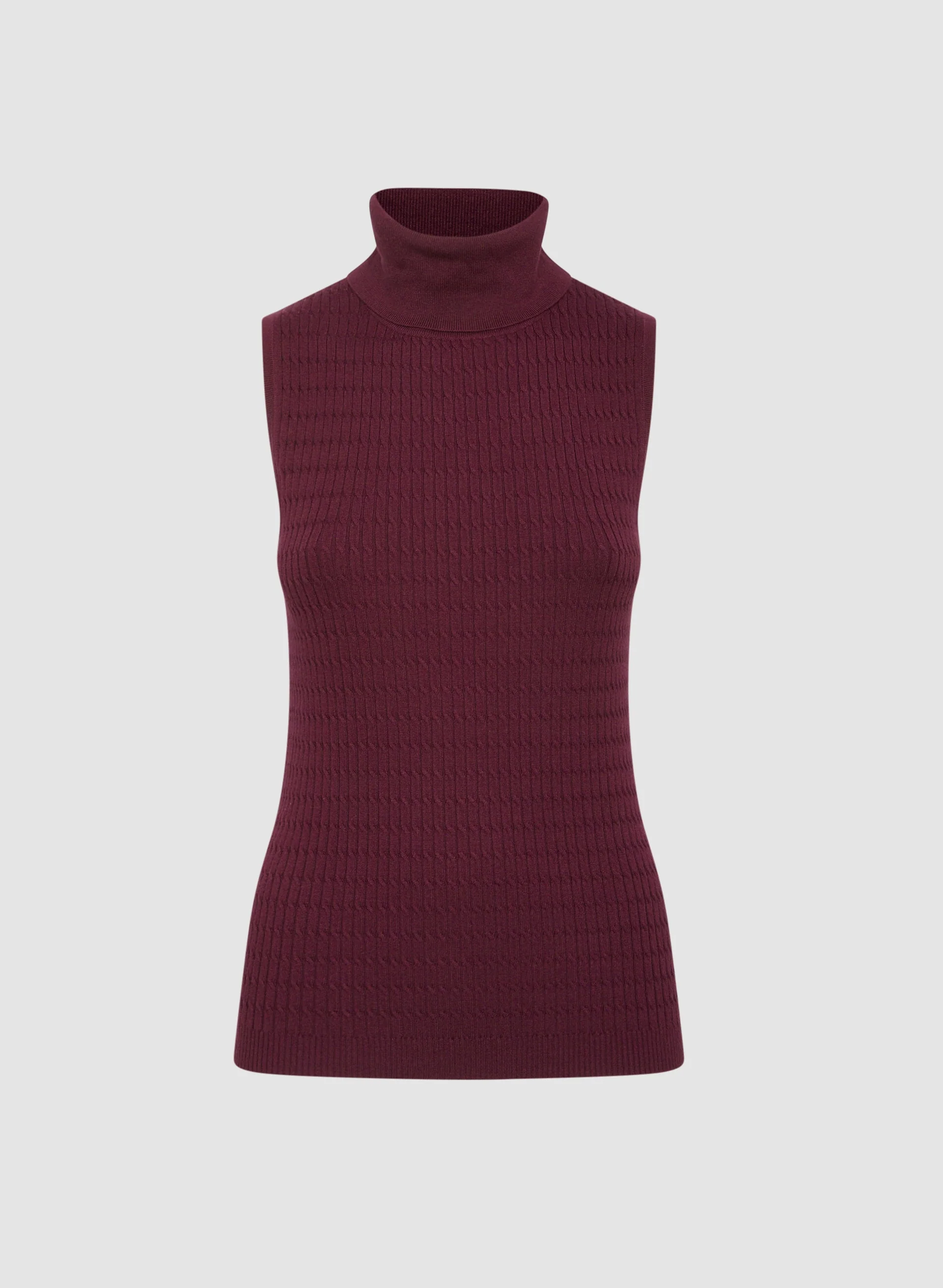 Sleeveless Turtleneck Sweater - Image 6