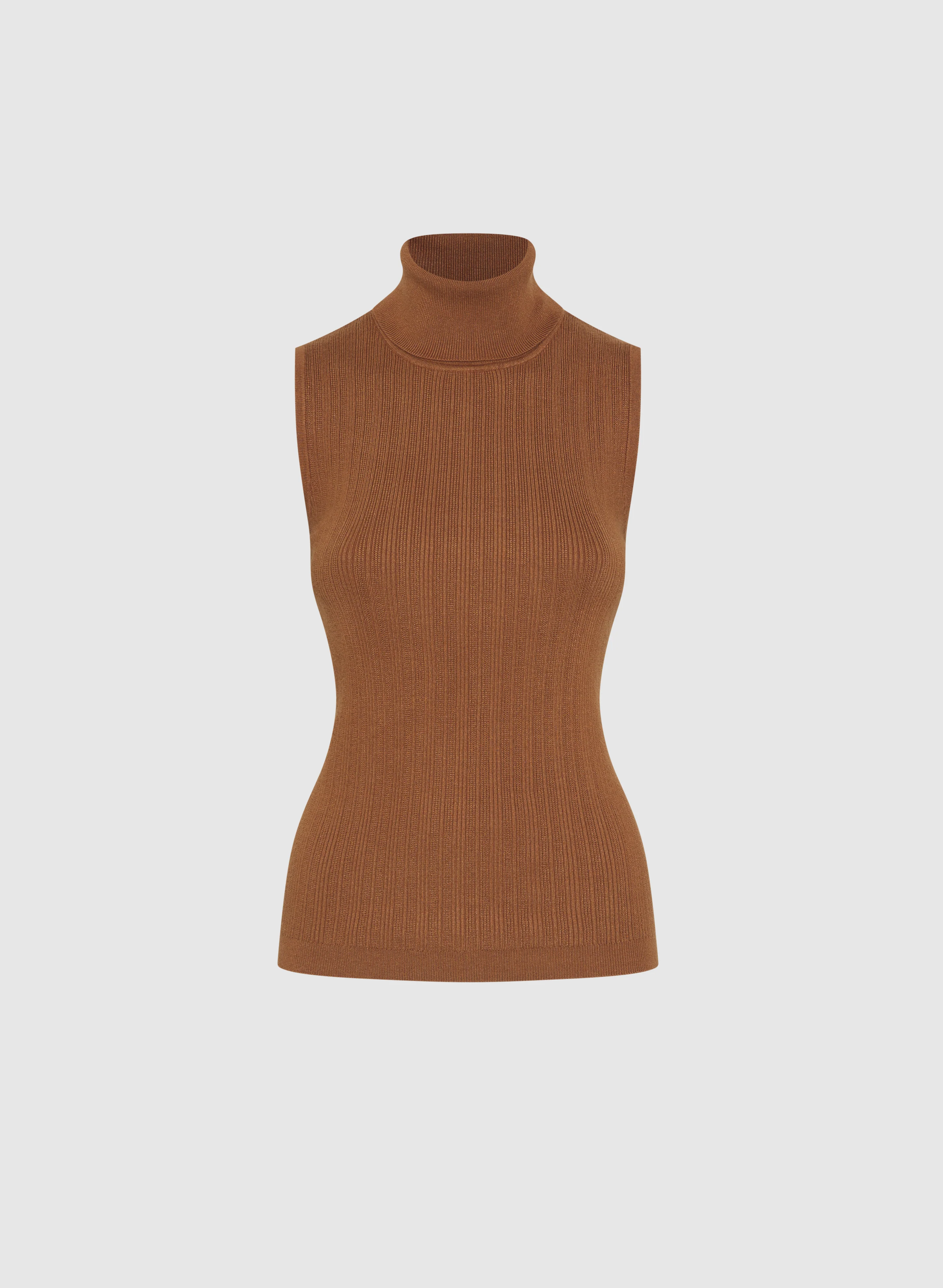 Sleeveless Turtleneck Sweater - Image 6