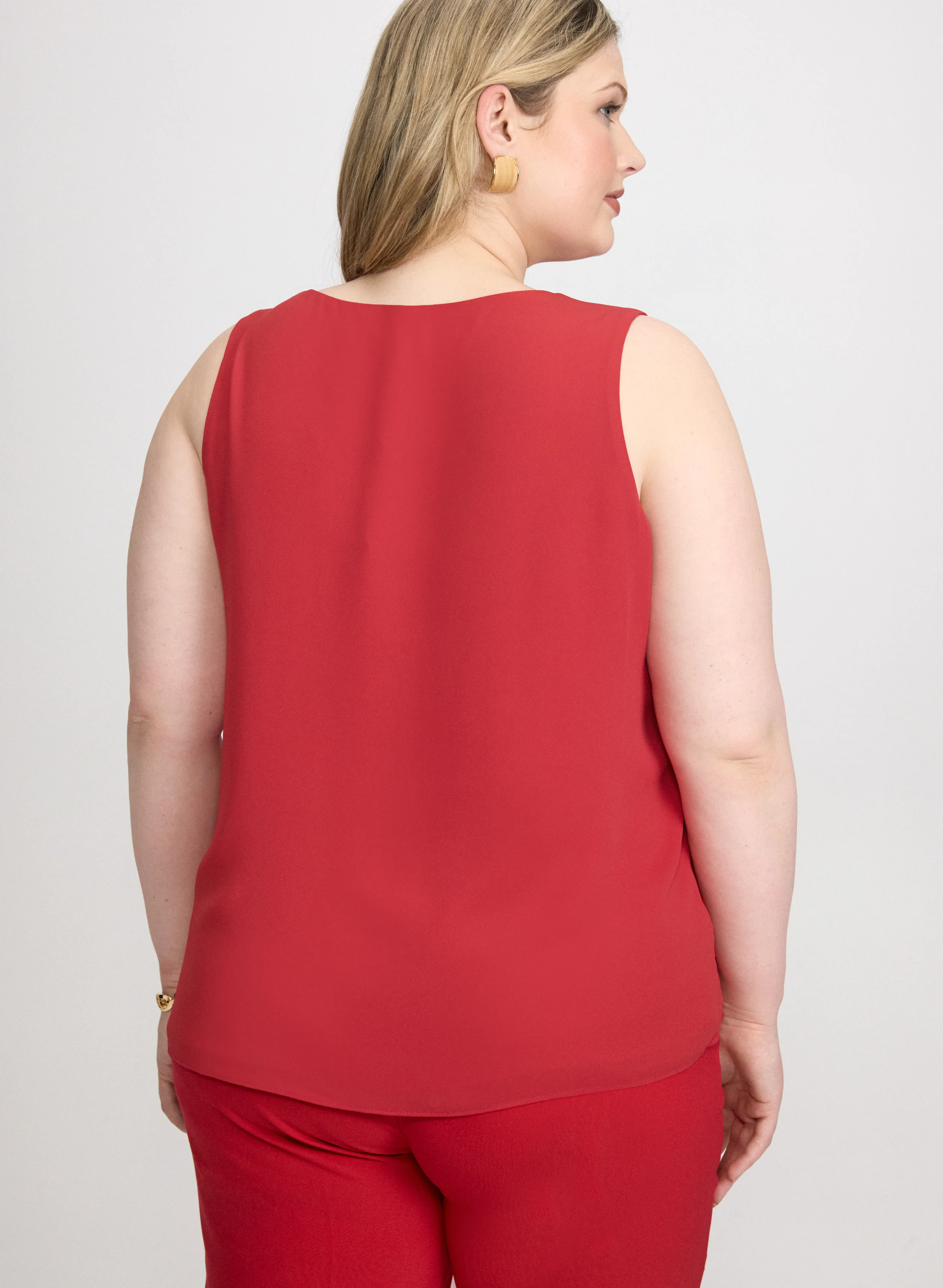 Sleeveless V-Neck Blouse - Image 10