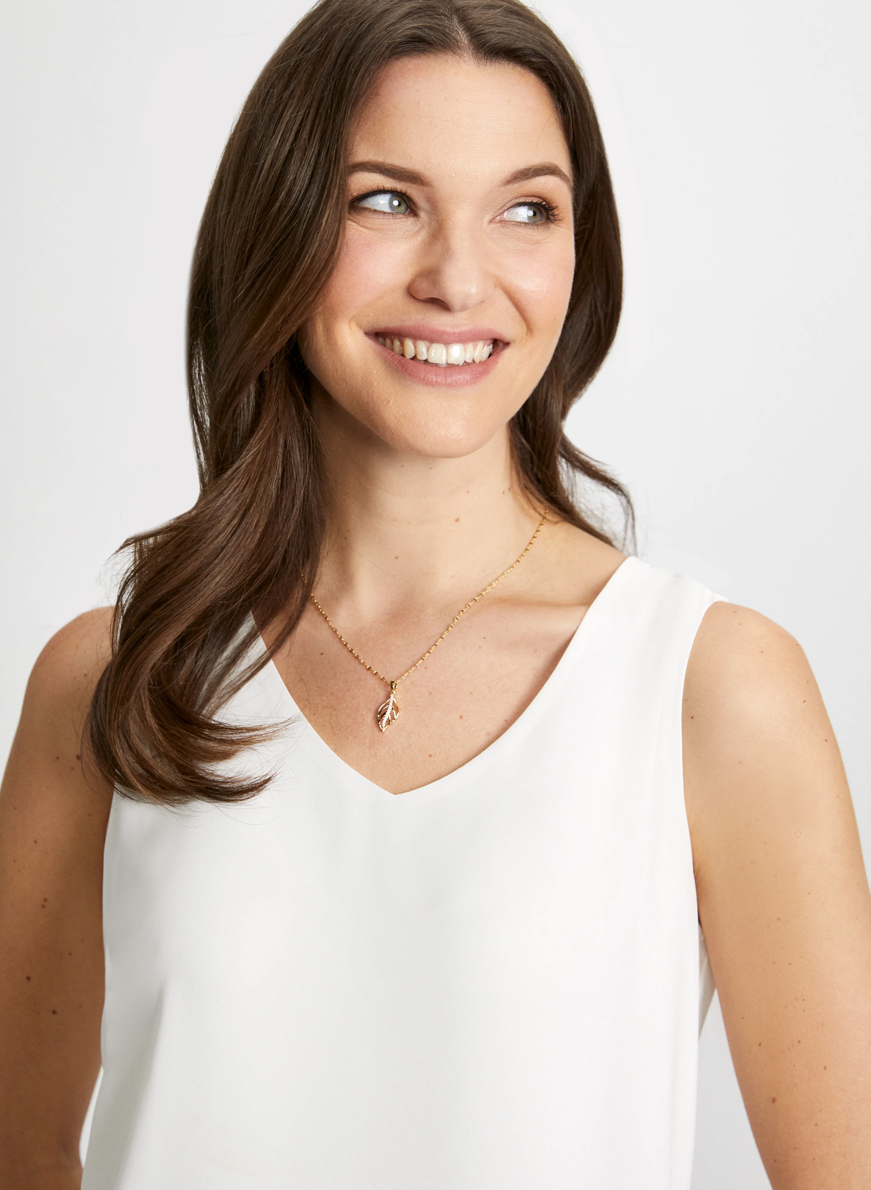 Sleeveless V-Neck Blouse - Image 2