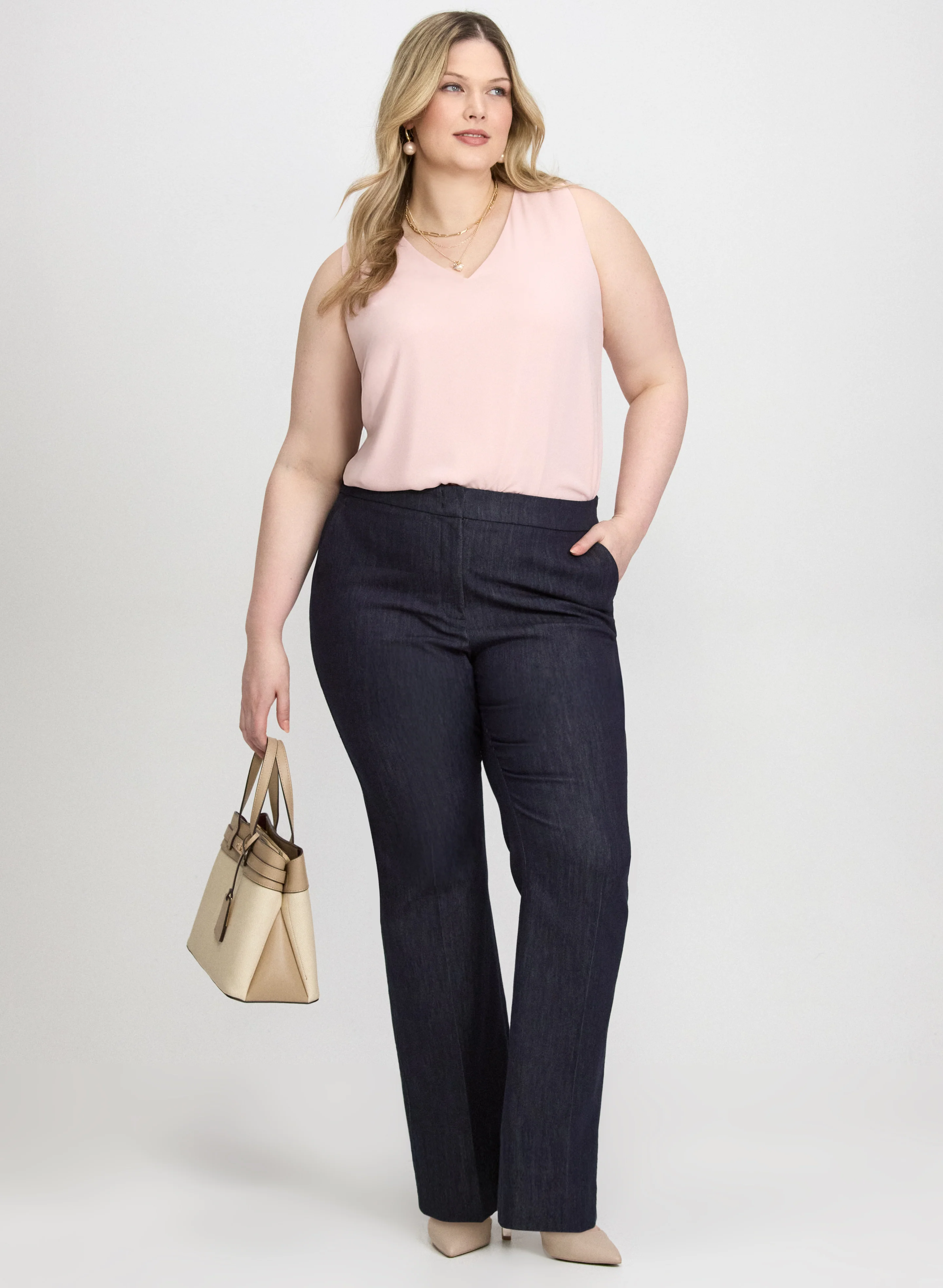 Sleeveless V-Neck Blouse - Image 11