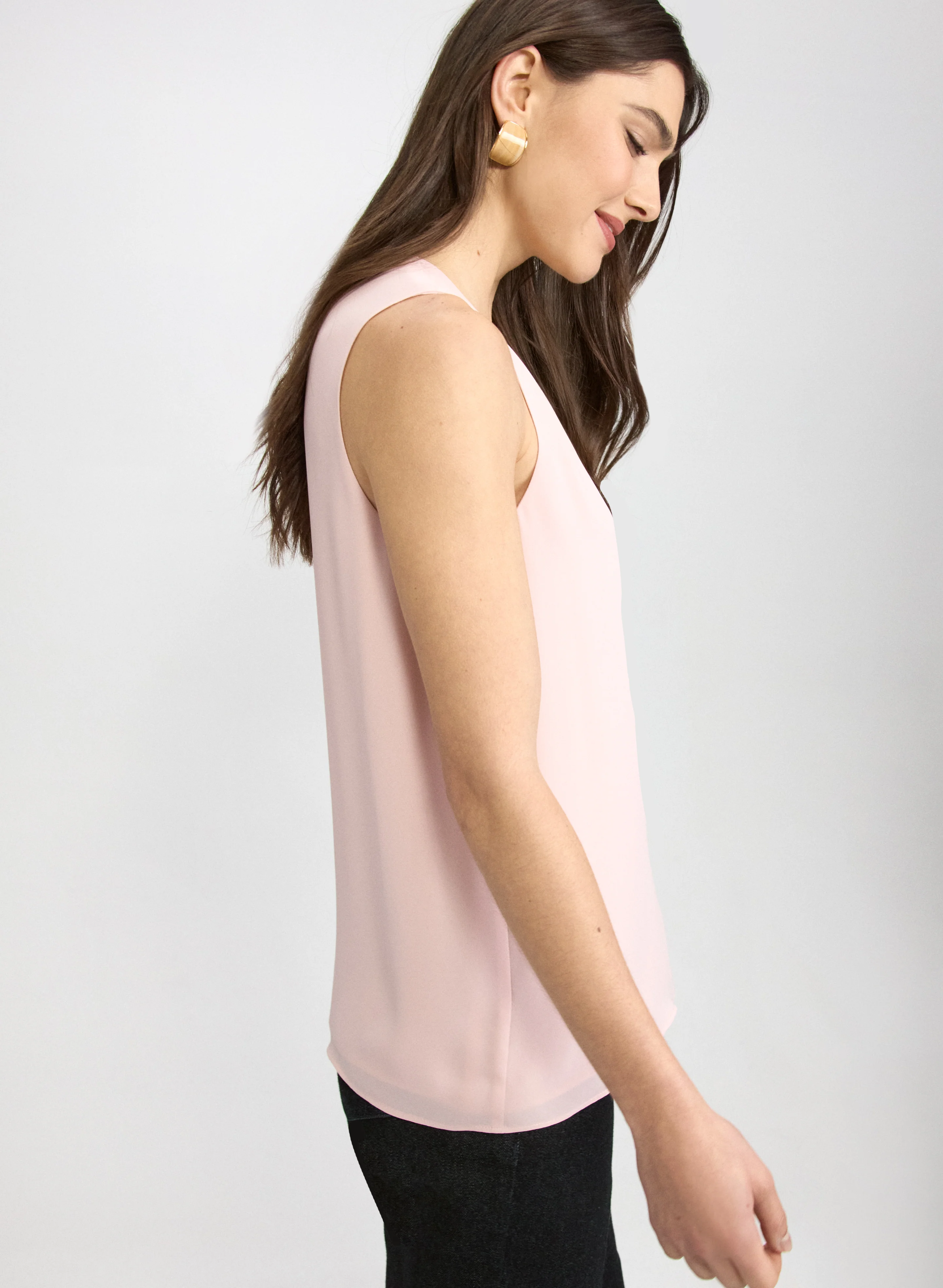 Sleeveless V-Neck Blouse - Image 6