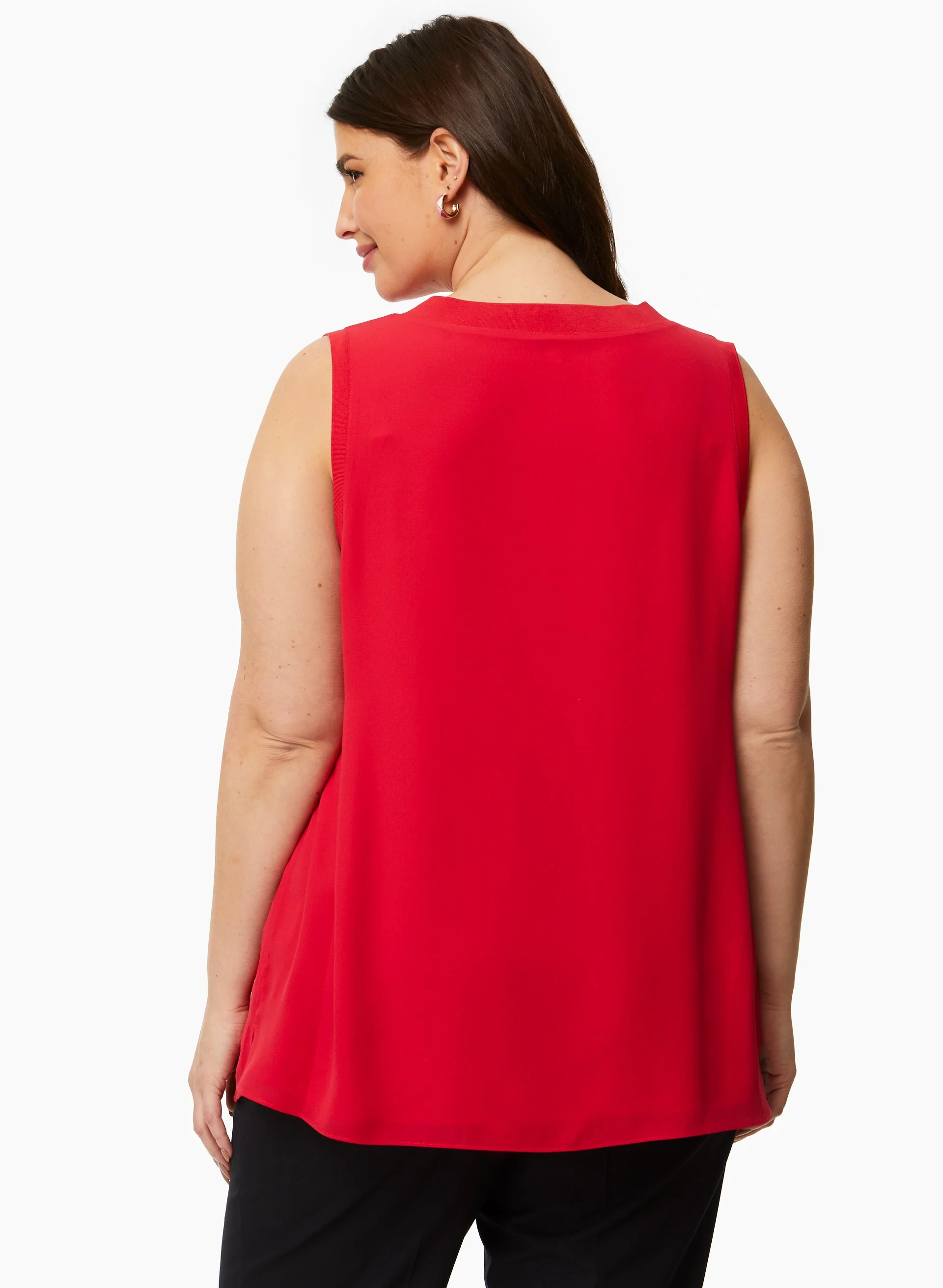 Sleeveless V-Neck Blouse - Image 2