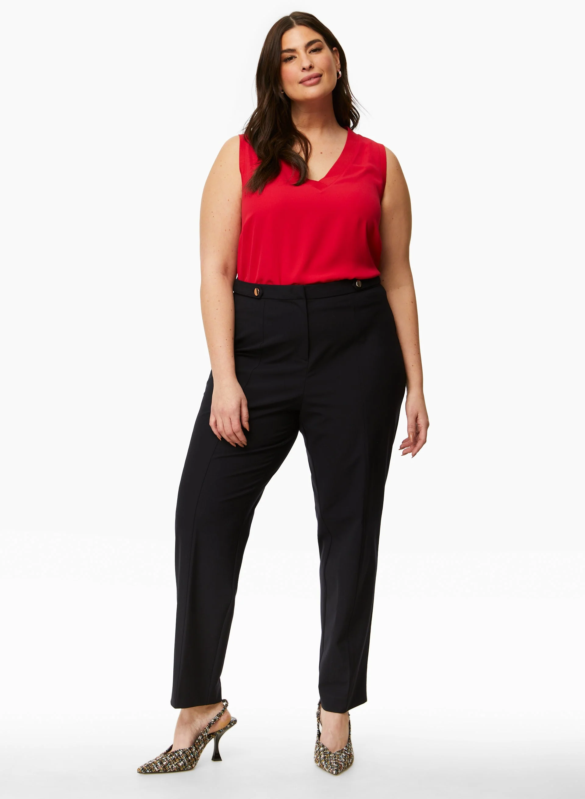 Sleeveless V-Neck Blouse - Image 4
